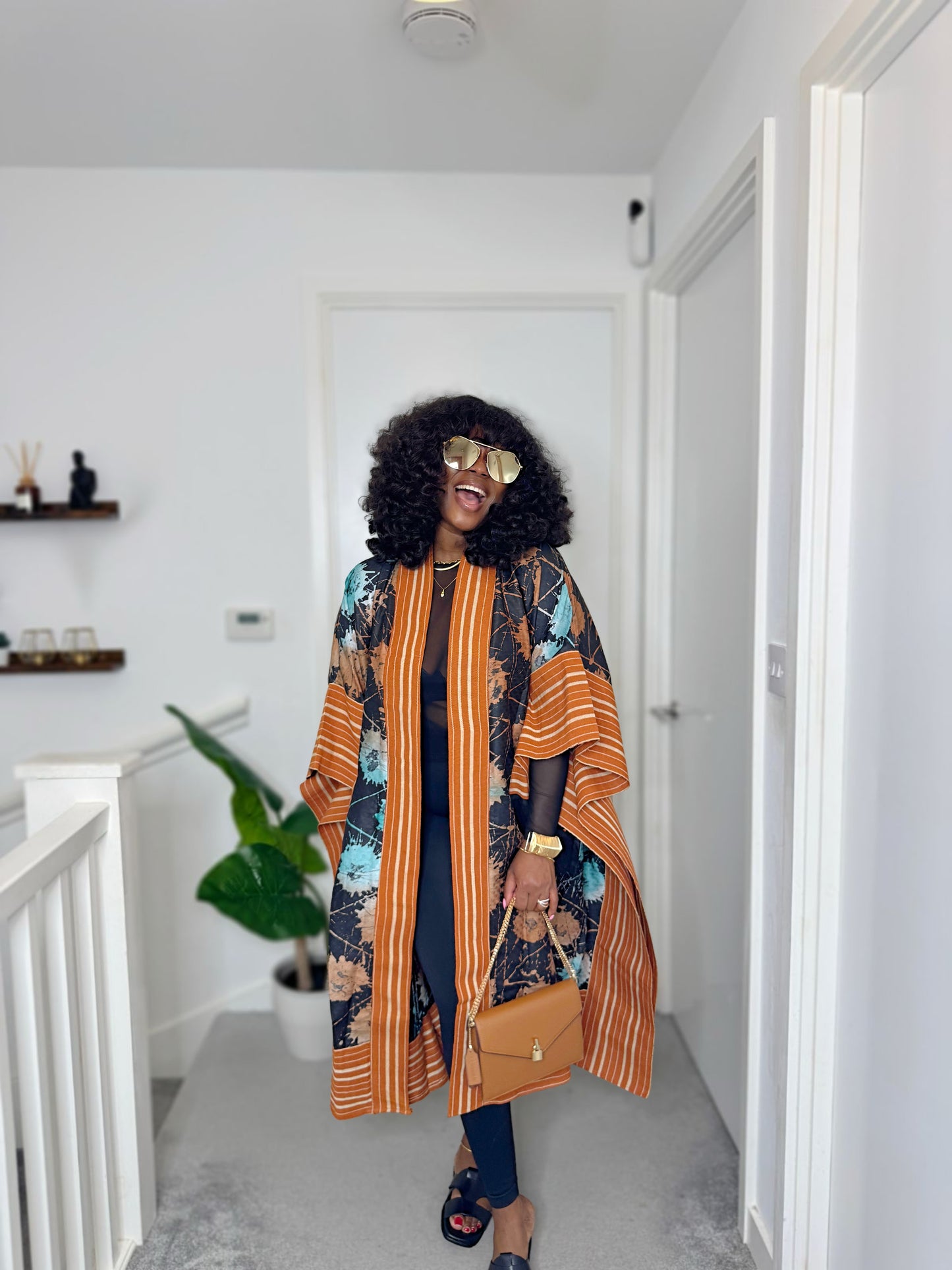 Aduke African Print Asoke Kimono / Cape Cover
