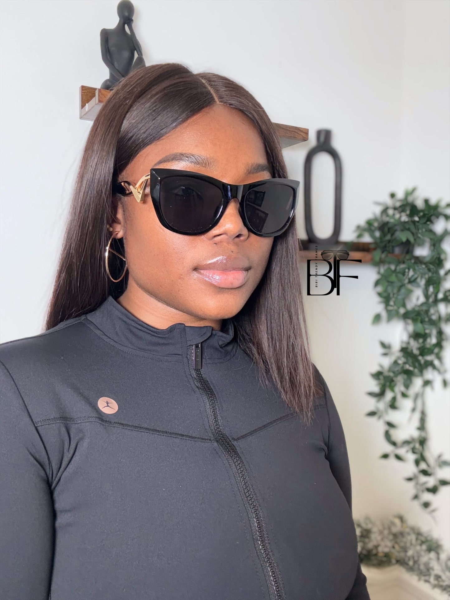 BTF-0149: Butterfly Cat Eye Full-Frame Women Oversided Sunglasses Tinted UV400 Lens Classy
