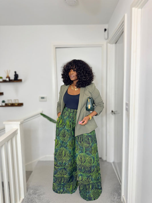 Abeni Oversided African Print Pants