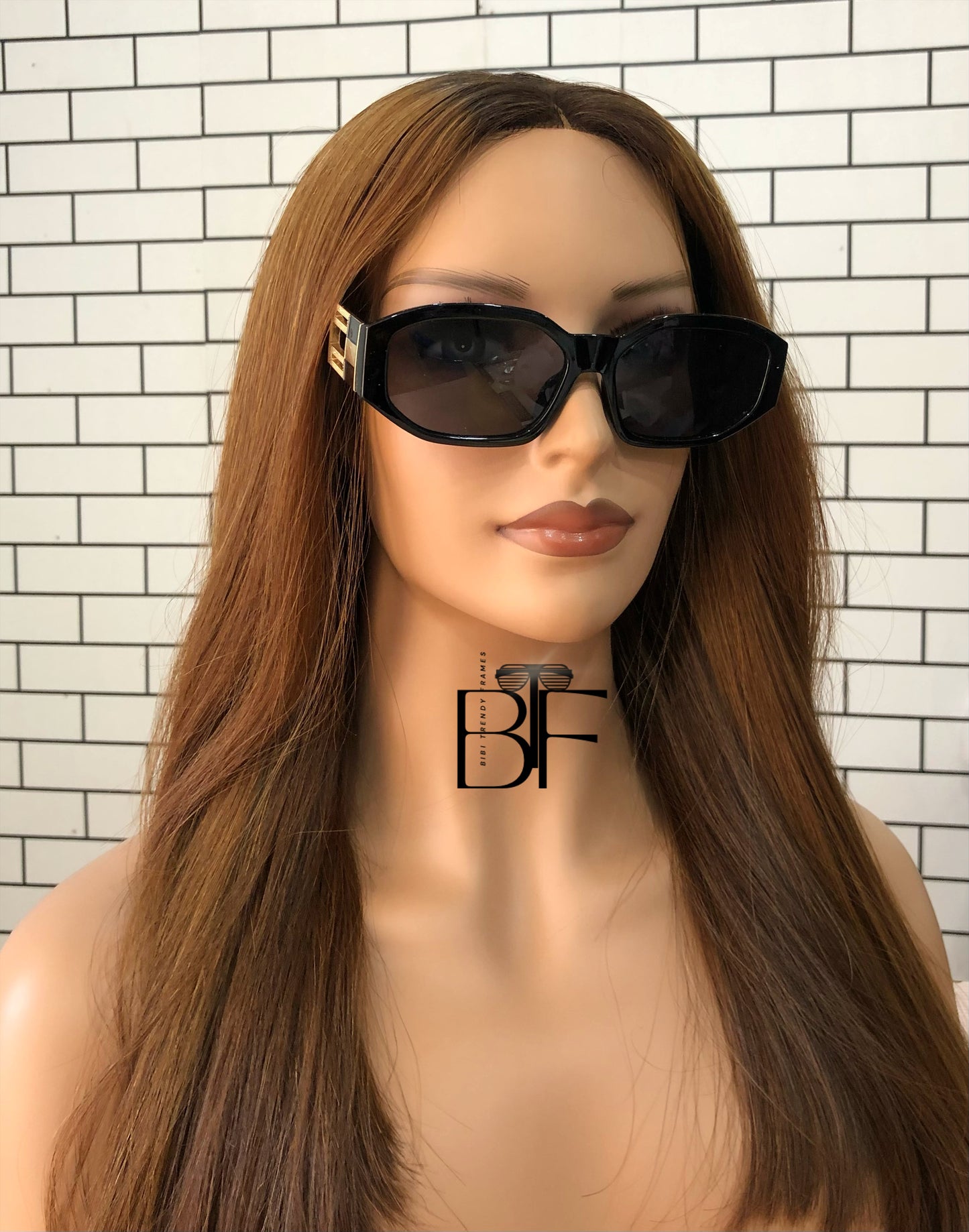 BTF-0105: 90s Stylish Unisex Square Frame Luxury Sunglasses.