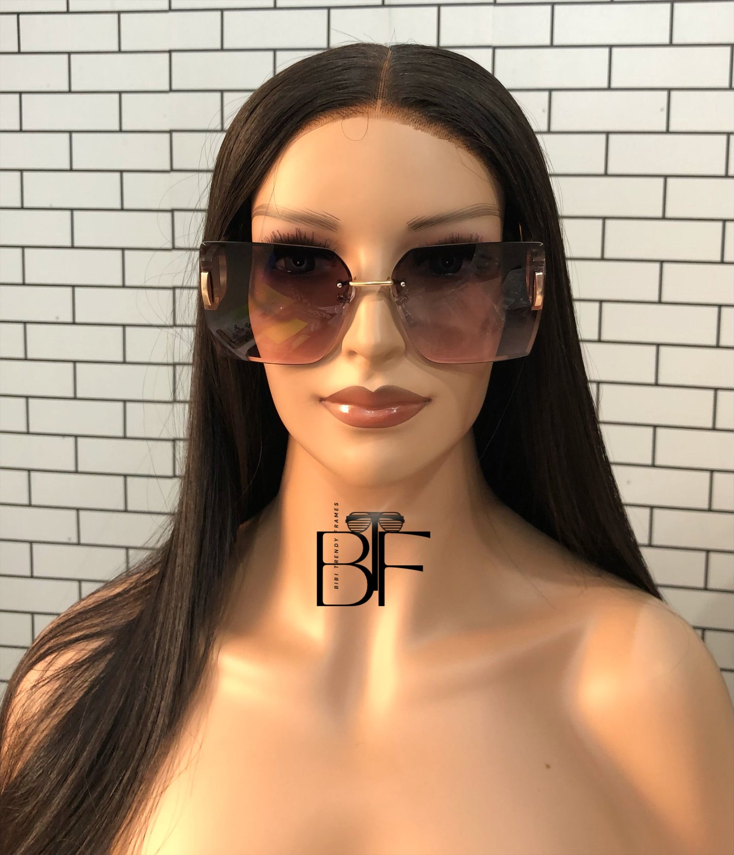 BTF-0088: Oversided Square Designer Unisex Fashion Sunglasses