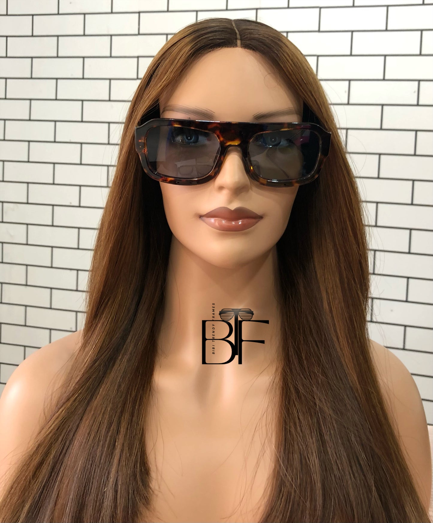 BTF-0102: Retro Pilot 70s Sunglasses for Women/Men square Thick Frame Trendy Hexagonal