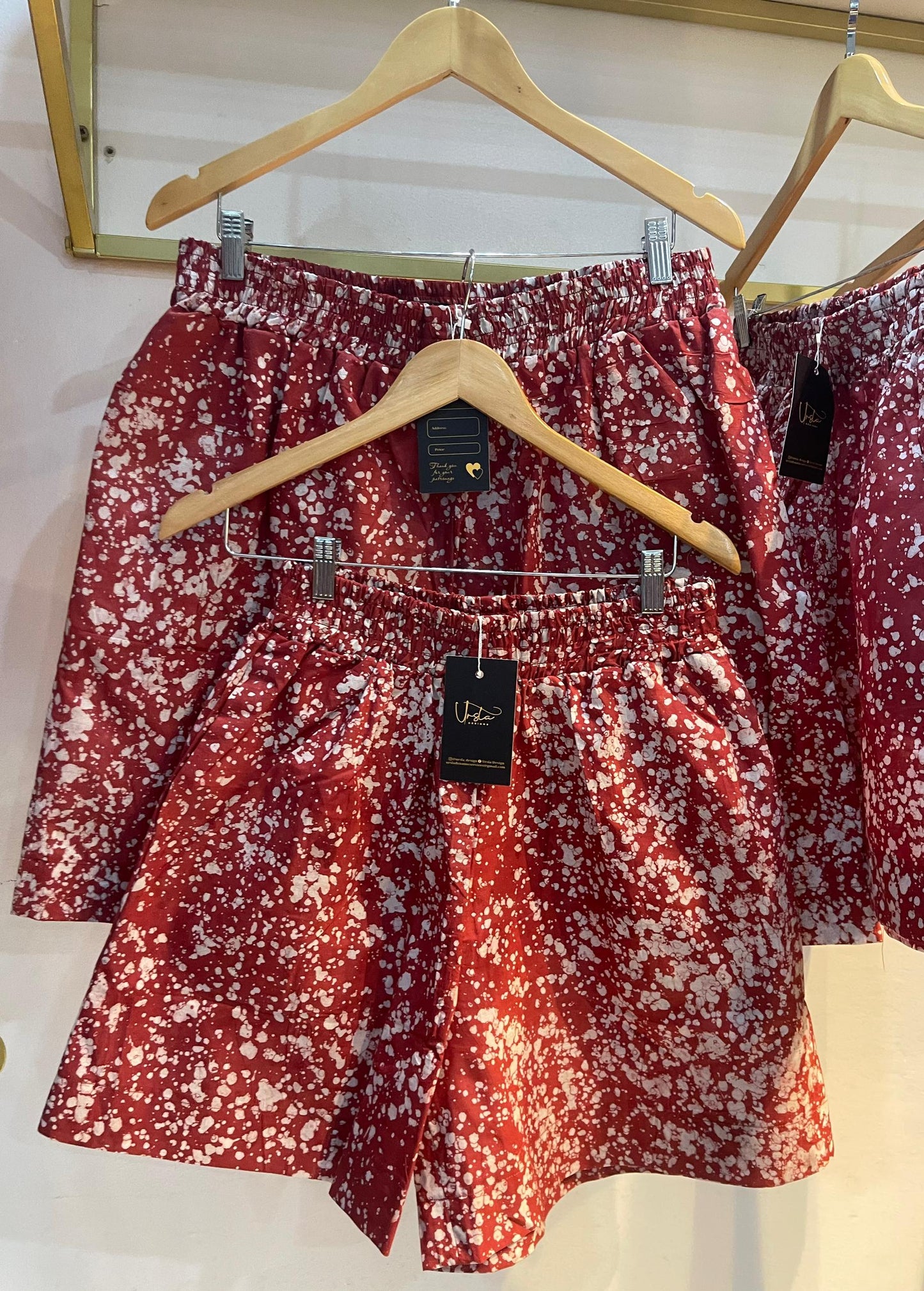 Arike Short - Adire Print Oversized Short