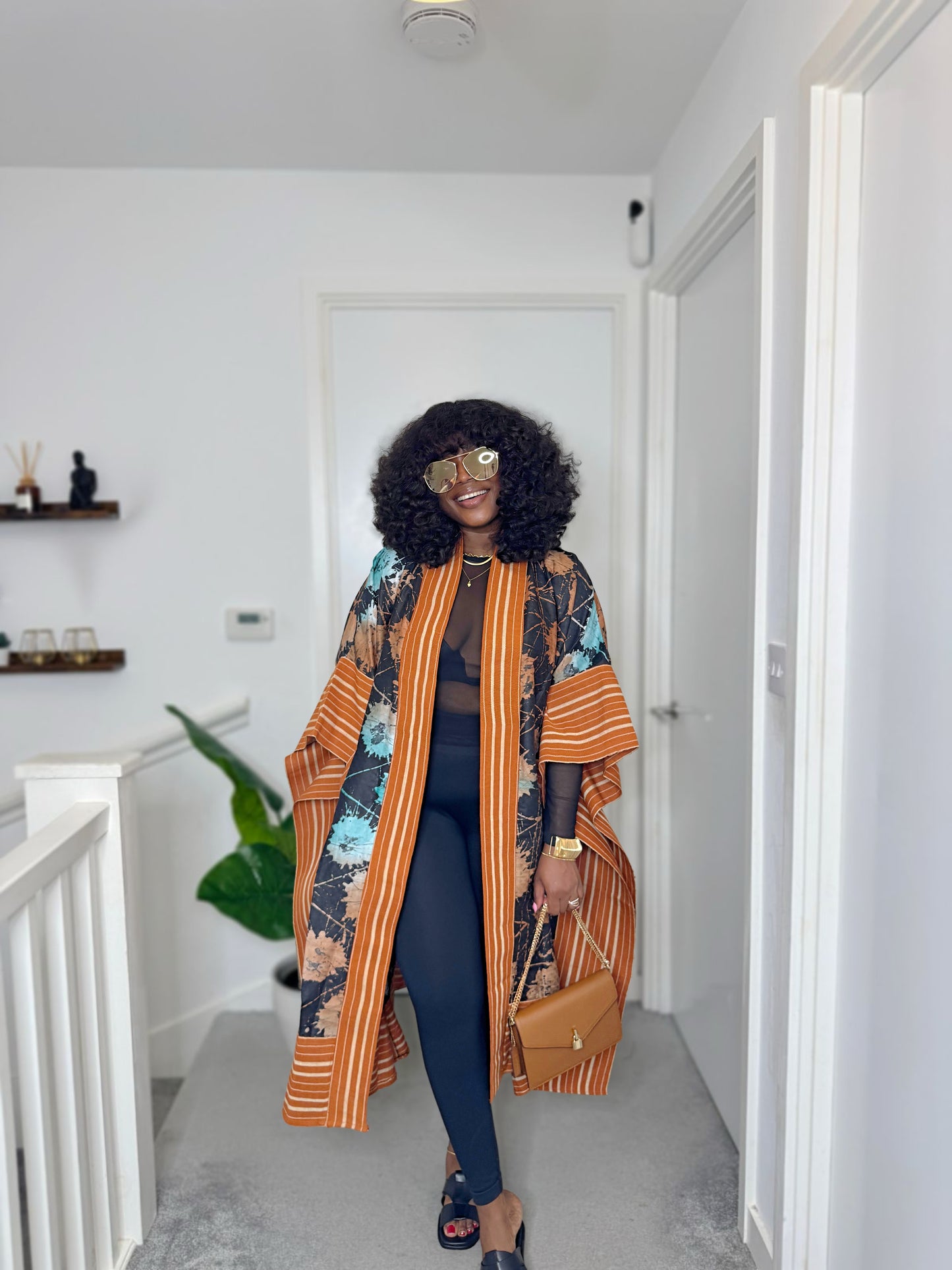 Aduke African Print Asoke Kimono / Cape Cover
