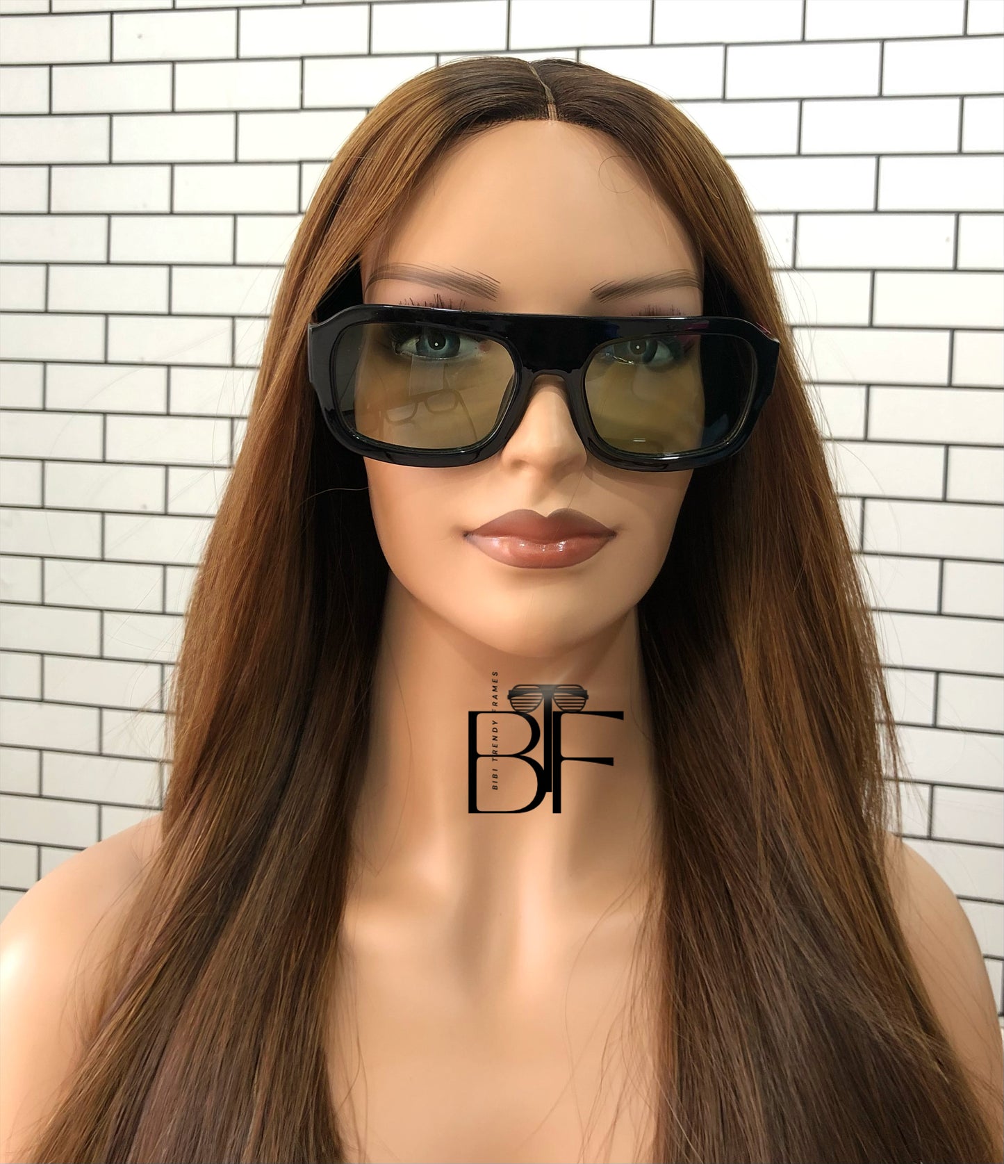 BTF-0102: Retro Pilot 70s Sunglasses for Women/Men square Thick Frame Trendy Hexagonal