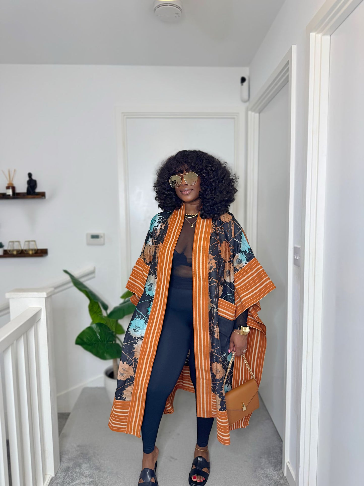Aduke African Print Asoke Kimono / Cape Cover