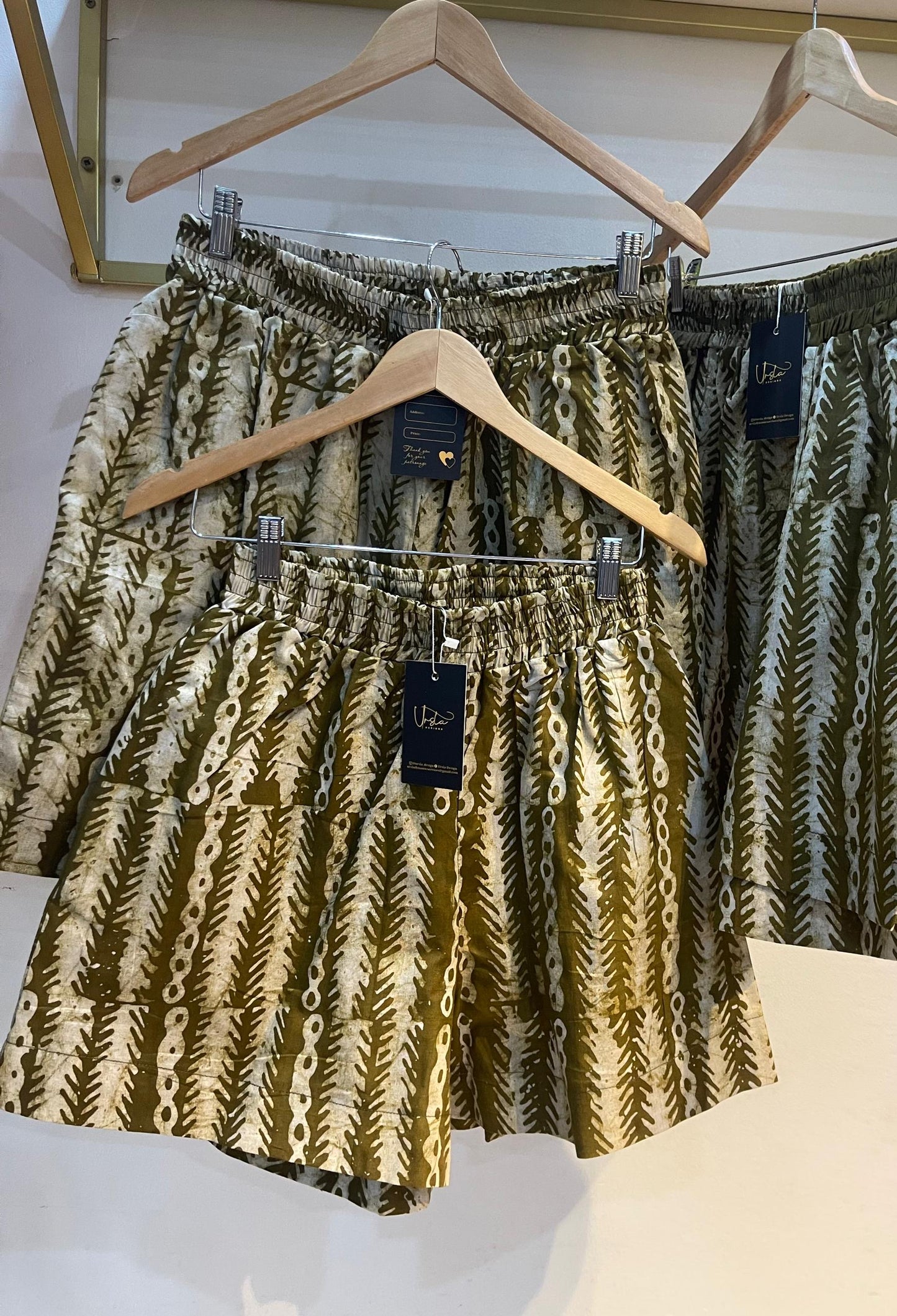 Arike Short - Adire Print Oversized Short