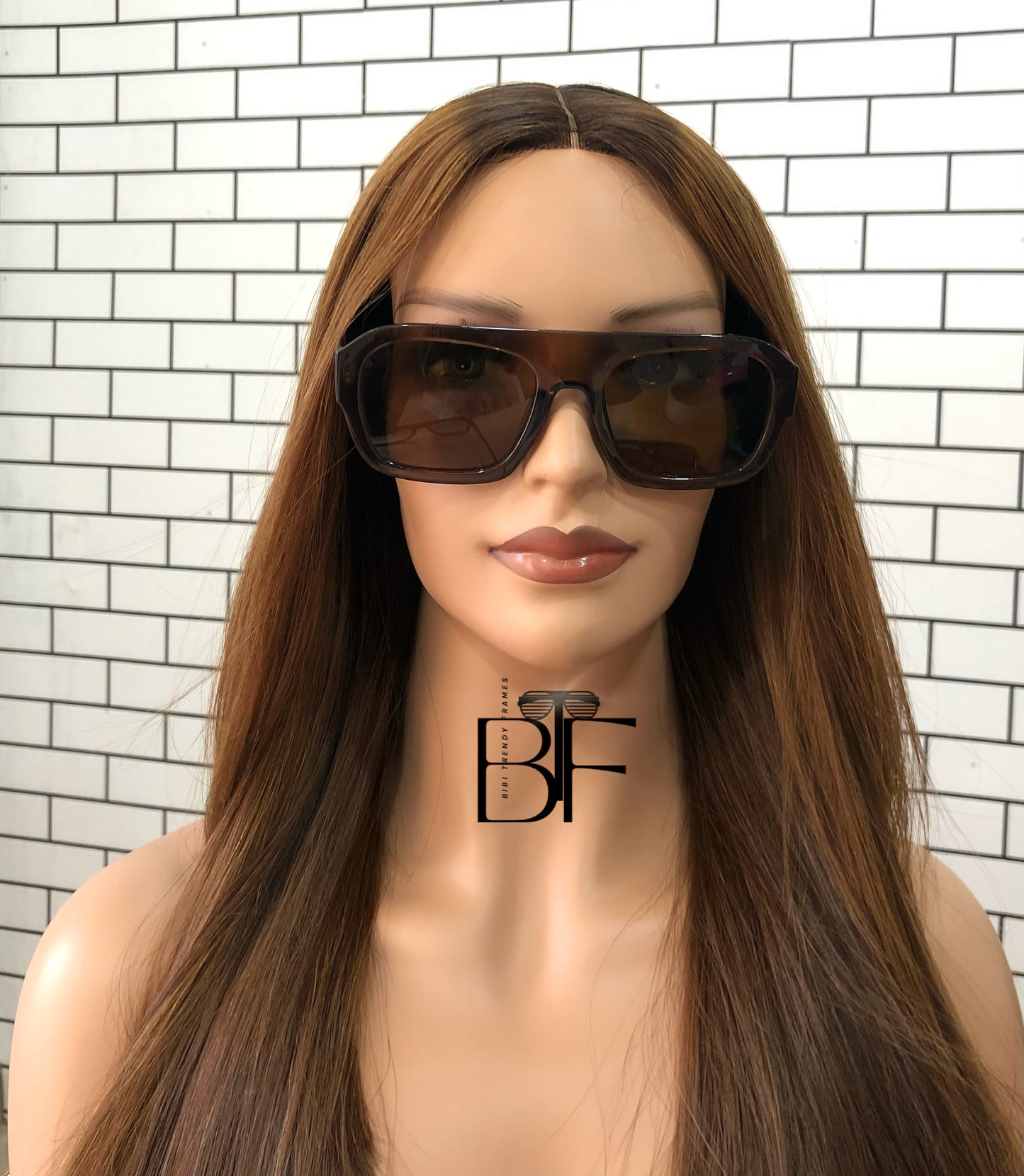 BTF-0102: Retro Pilot 70s Sunglasses for Women/Men square Thick Frame Trendy Hexagonal