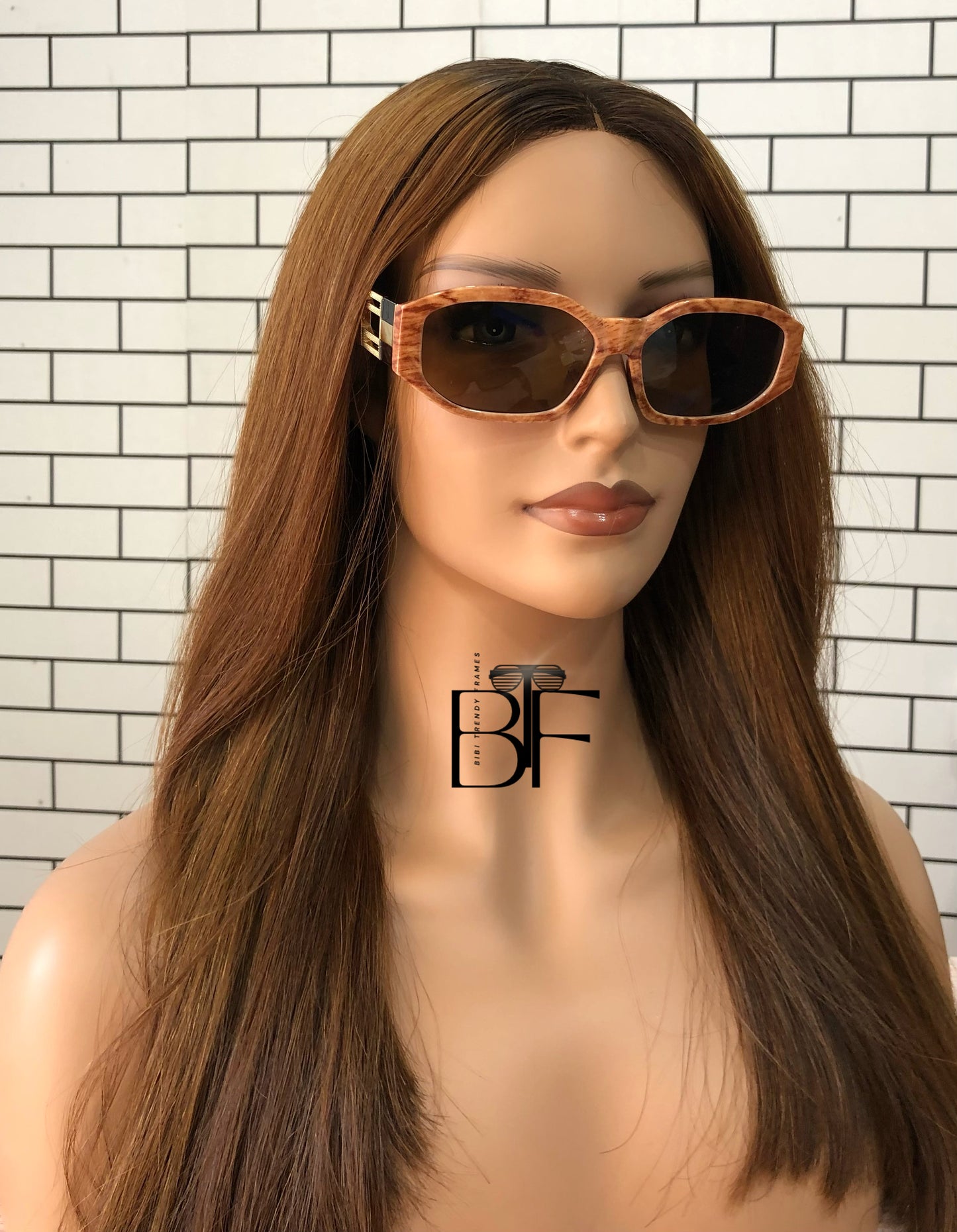 BTF-0105: 90s Stylish Unisex Square Frame Luxury Sunglasses.