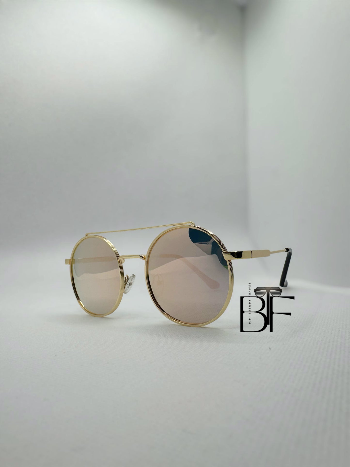 BTF-0145: Retro Round Frame 90s Unisex Sunglasses
