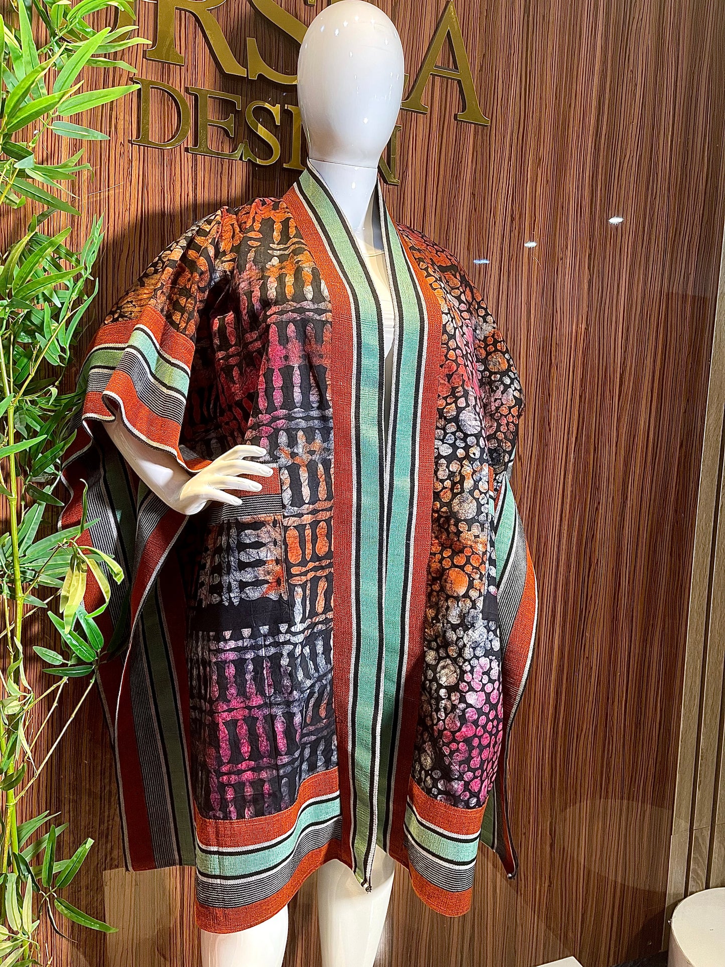 Aduke African Print Asoke Kimono / Cape Cover