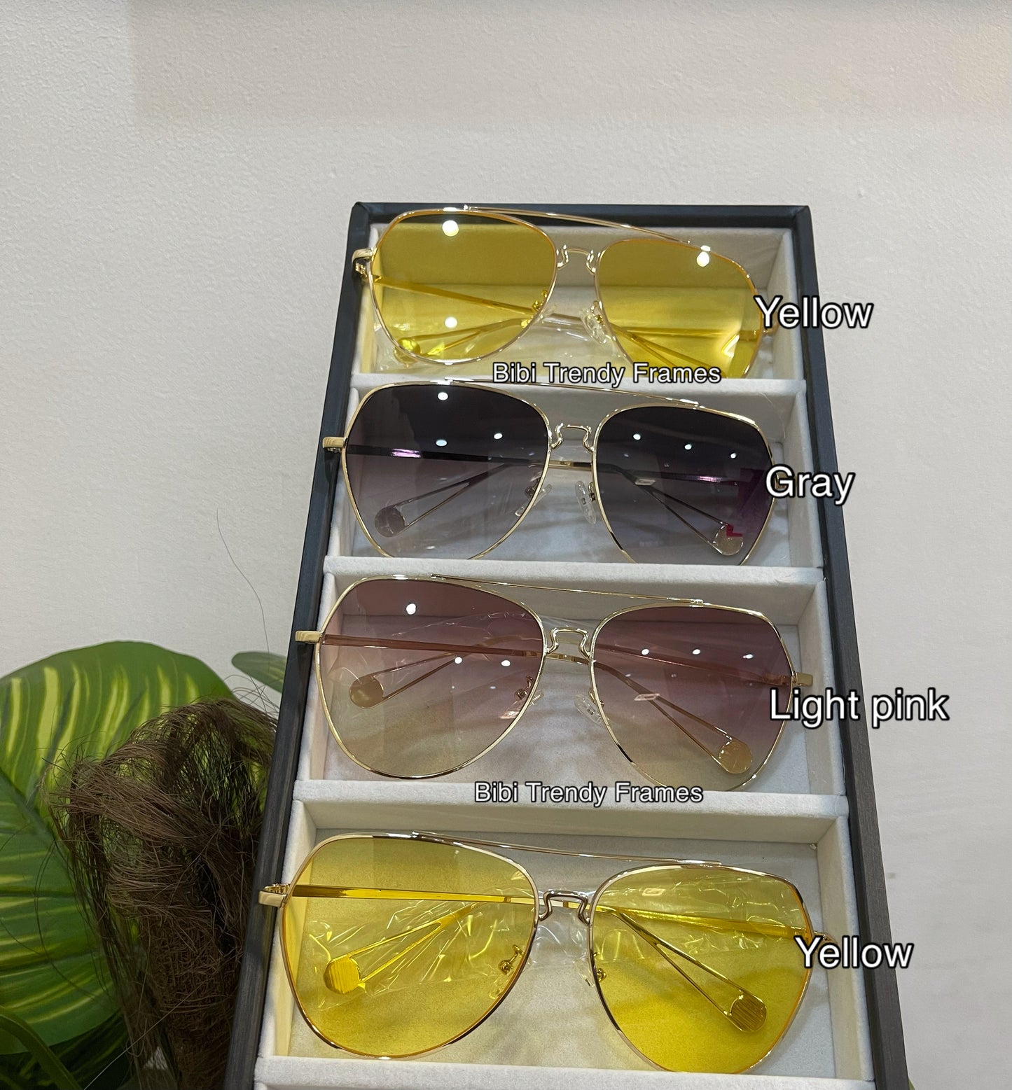 BTF-0091: Unisex Oversized Designer Pilot Style Fashion Sunglasses