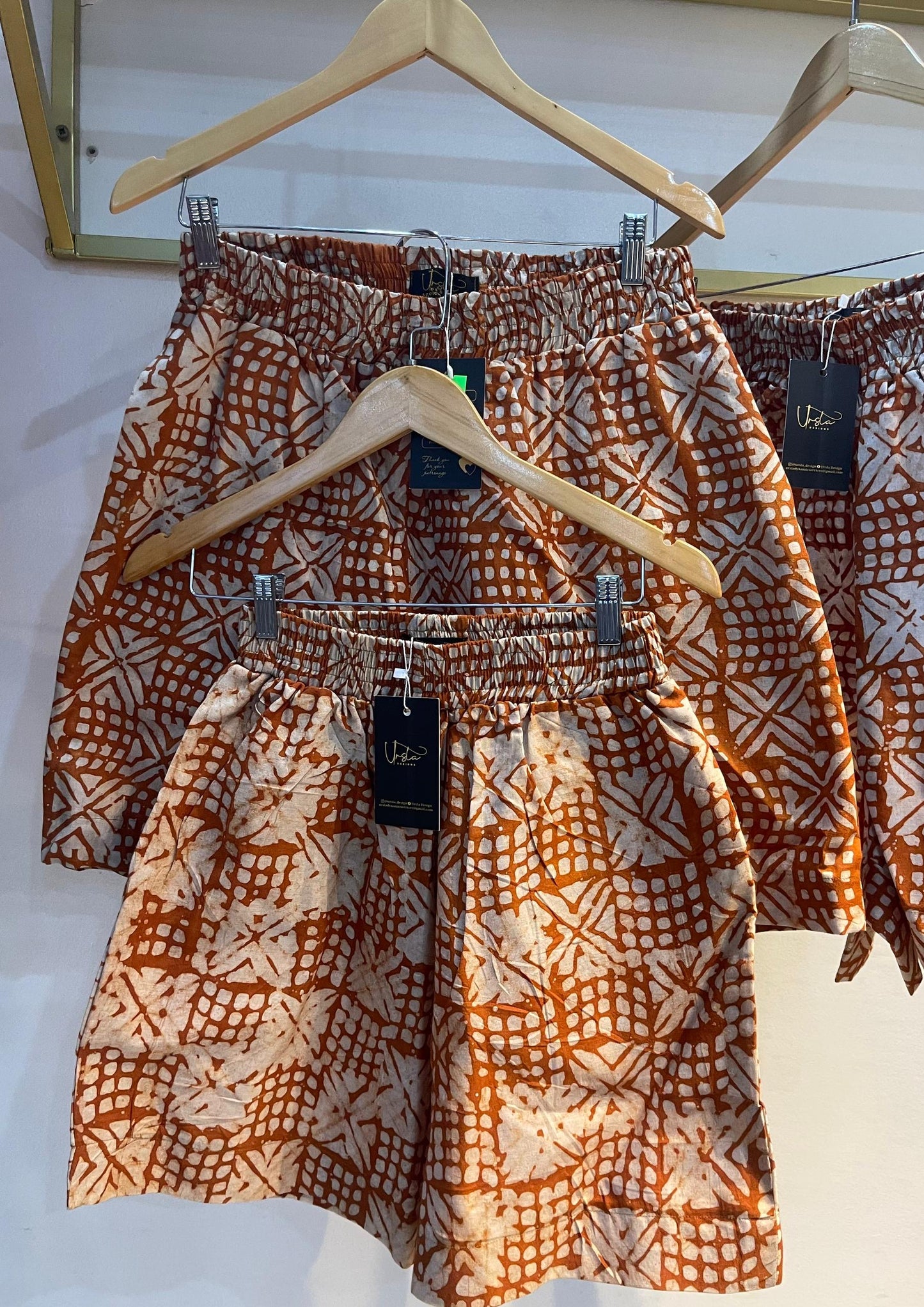 Arike Short - Adire Print Oversized Short