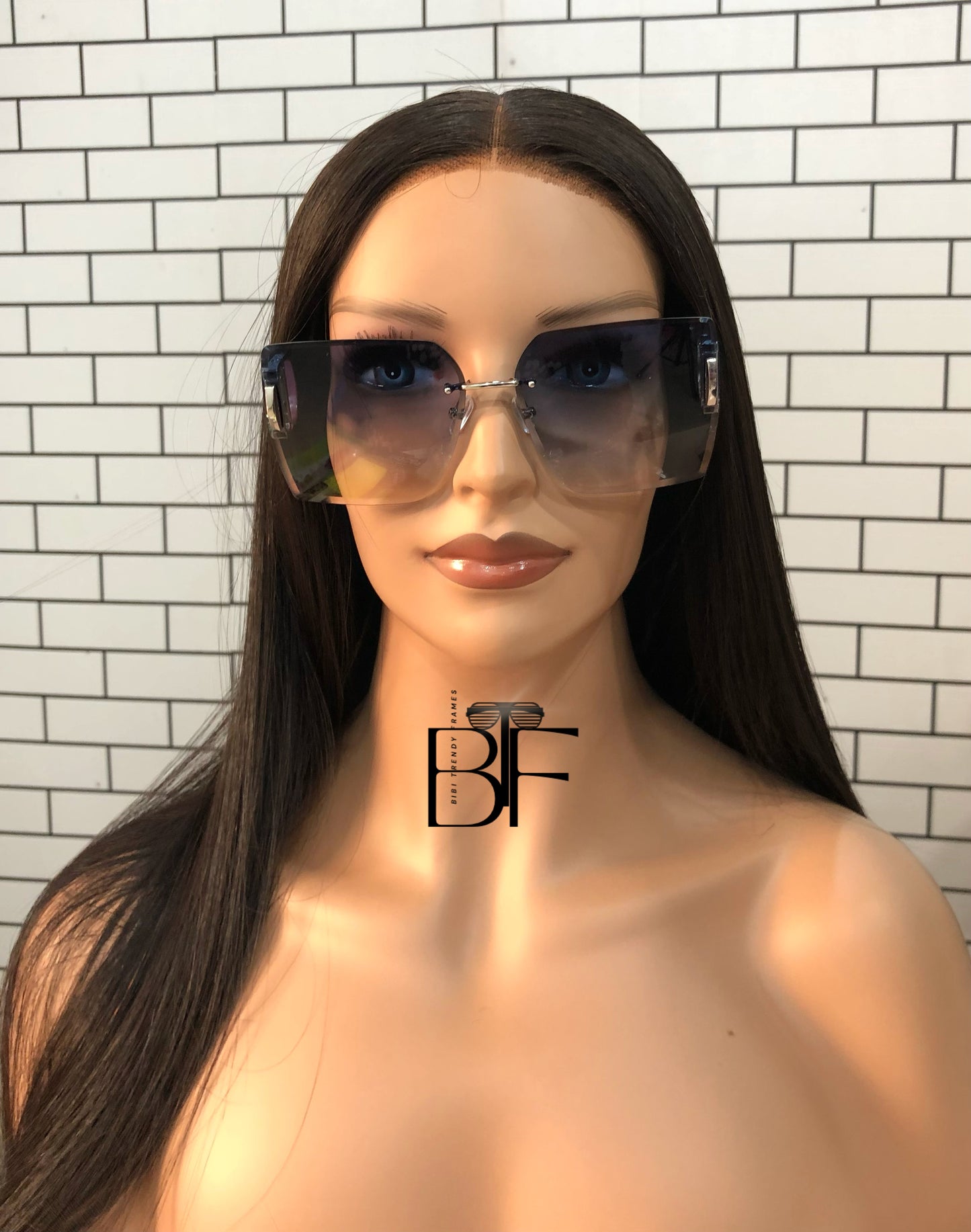 BTF-0088: Oversided Square Designer Unisex Fashion Sunglasses
