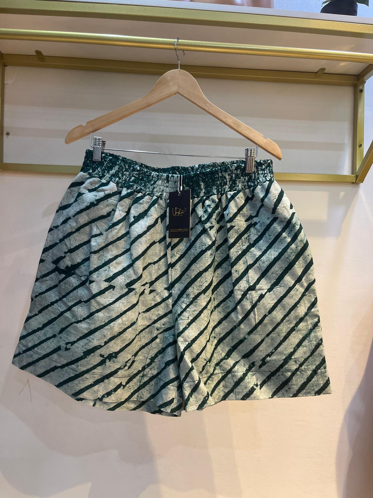 Arike Short - Adire Print Oversized Short