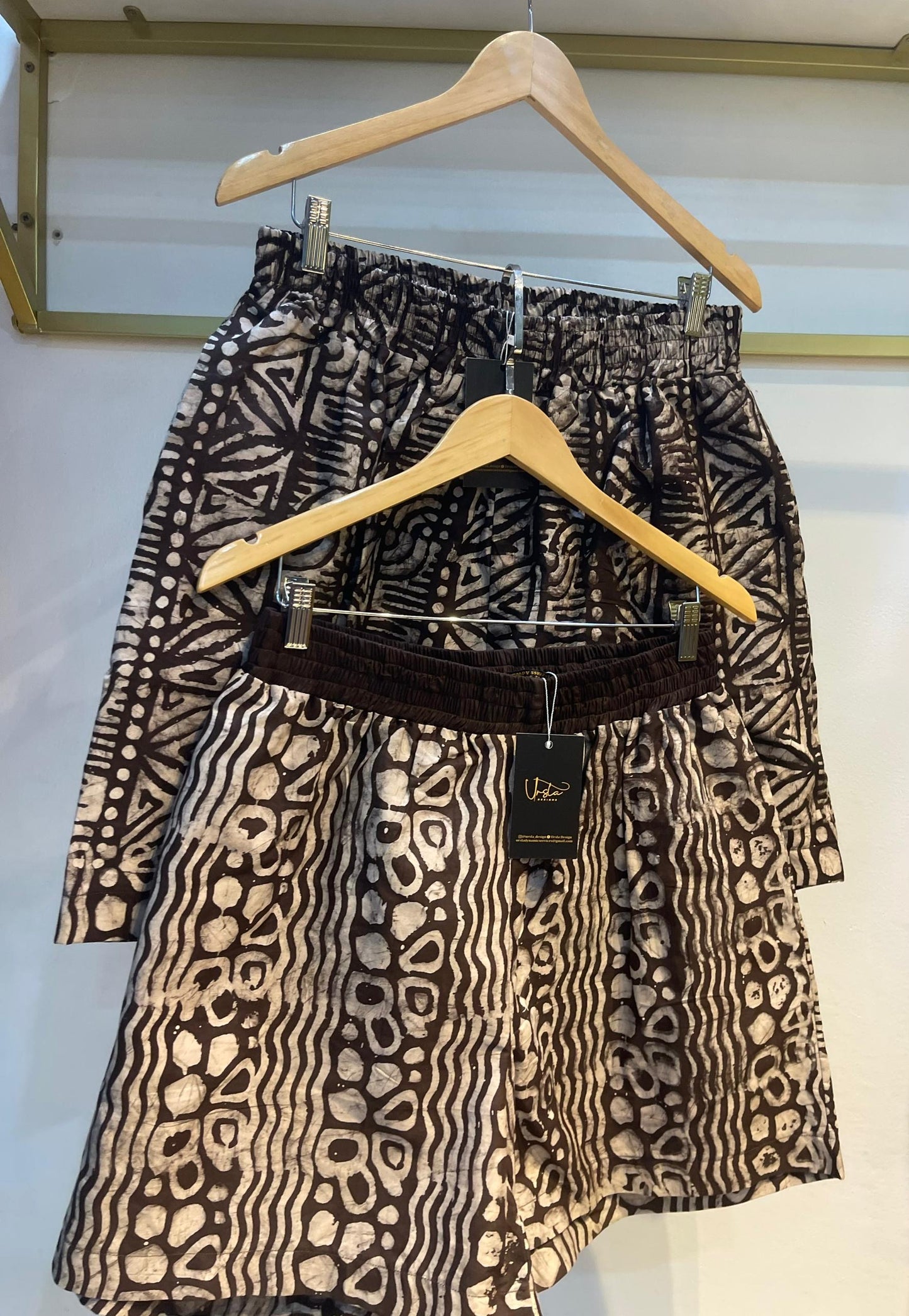 Arike Short - Adire Print Oversized Short
