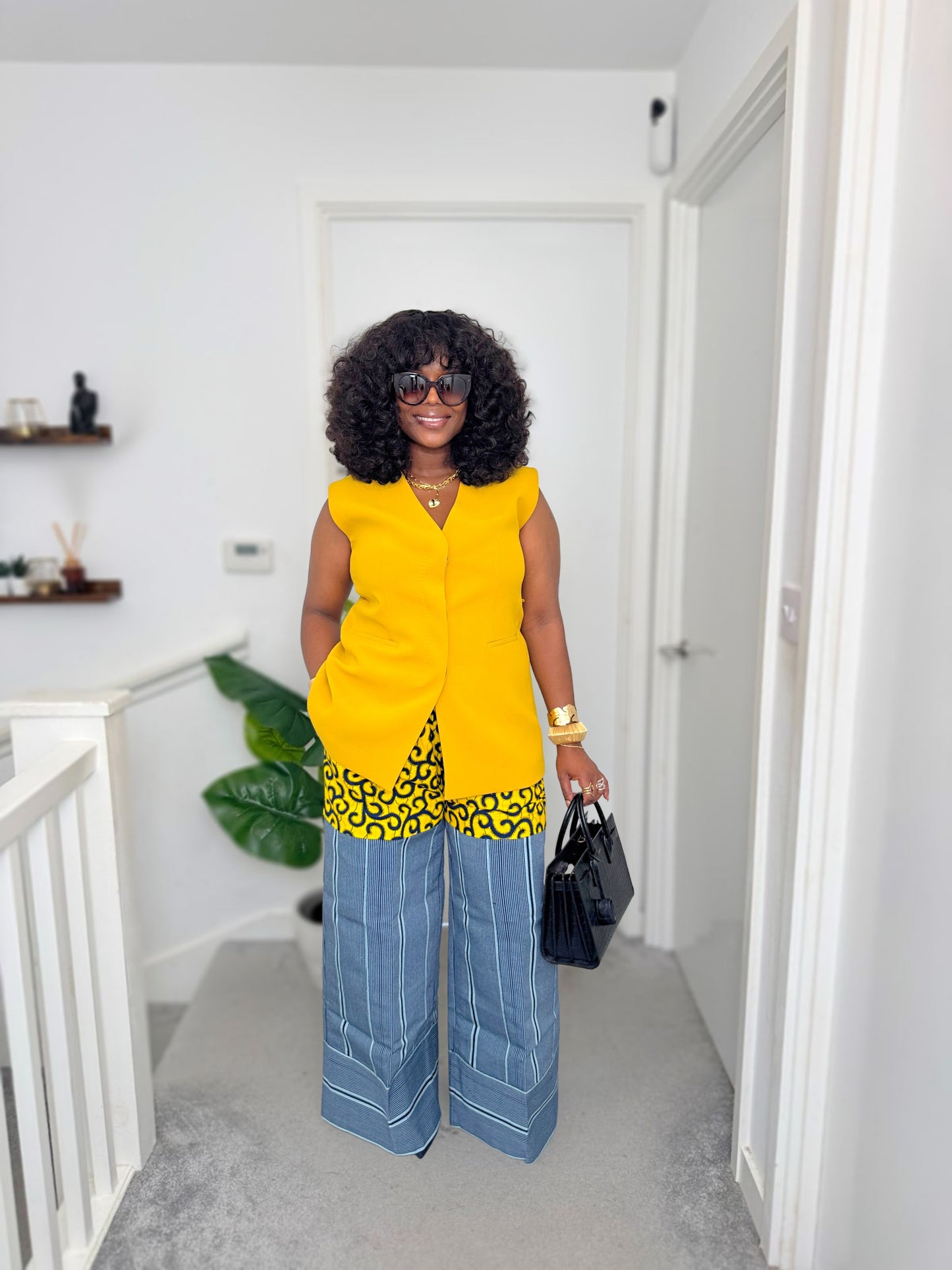 Adaola: African Ankara and Asooke Mixed Luxury Pant