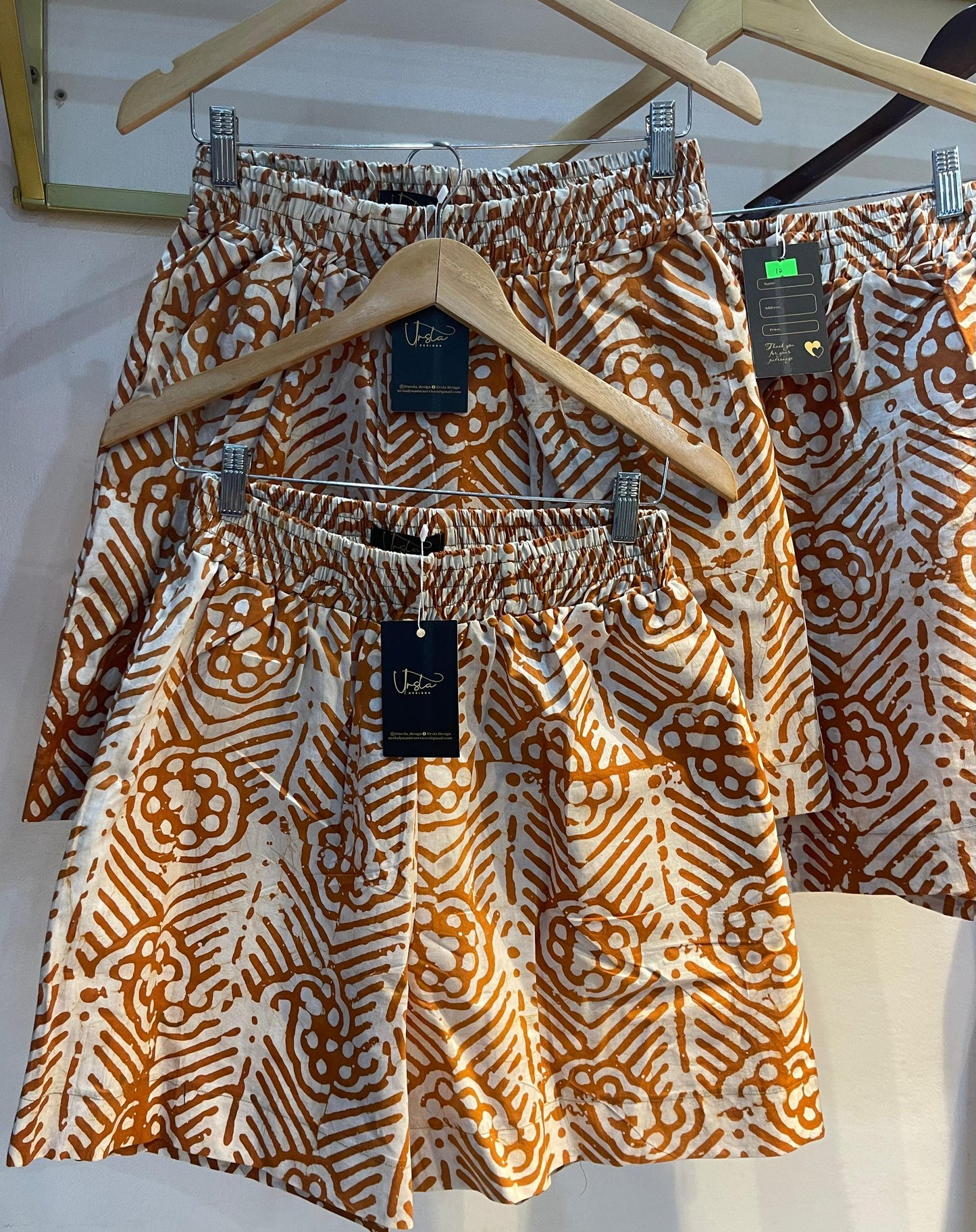Arike Short - Adire Print Oversized Short