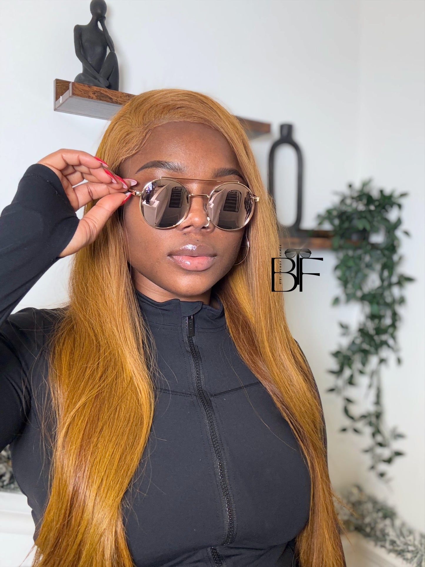 BTF-0145: Retro Round Frame 90s Unisex Sunglasses