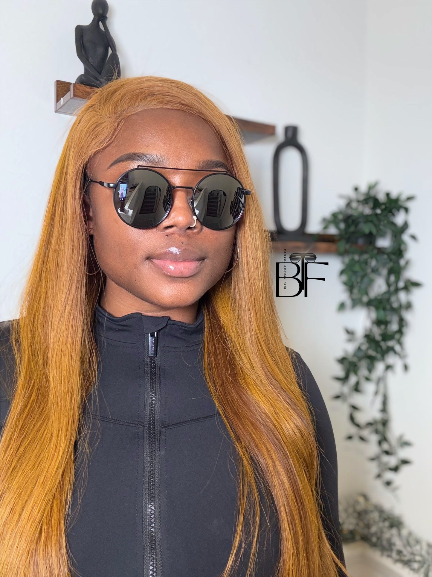 BTF-0145: Retro Round Frame 90s Unisex Sunglasses