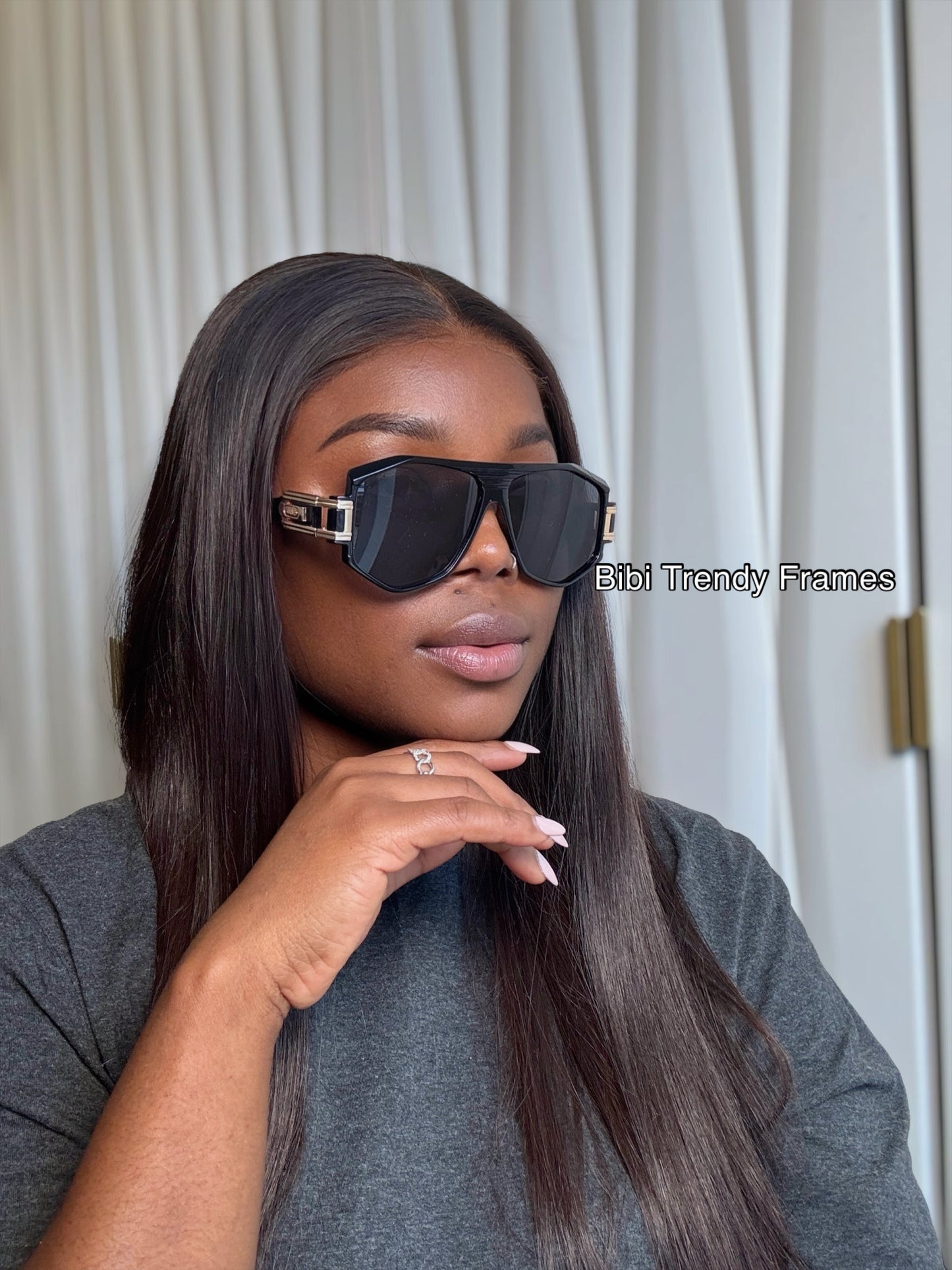 BTF-0110: Unisex Oversized Square Frame Sunglasses