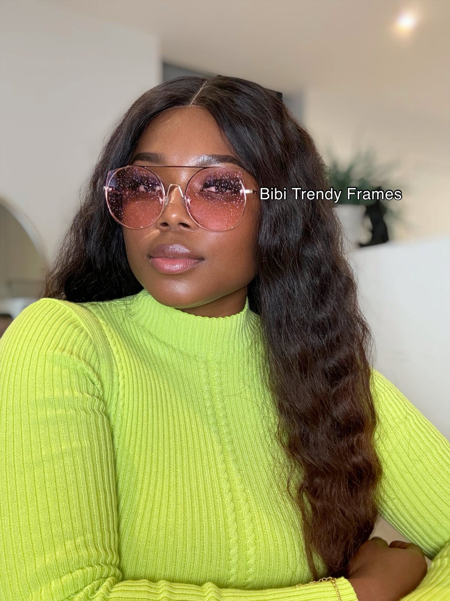 BTF-0085: Vintage Ocean Lens Round Cat Eye Sunglasses Uv400 Oversized Trendy Len