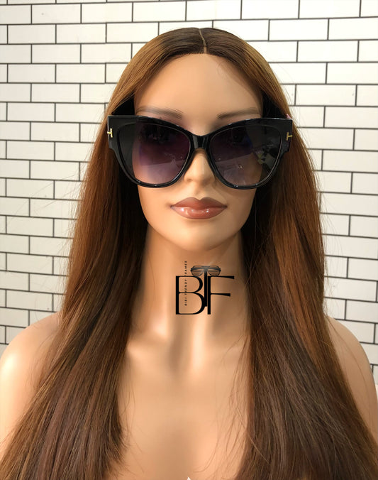 BTF-0104: Oversized Butterfly Frame Women Luxury Sunglasses