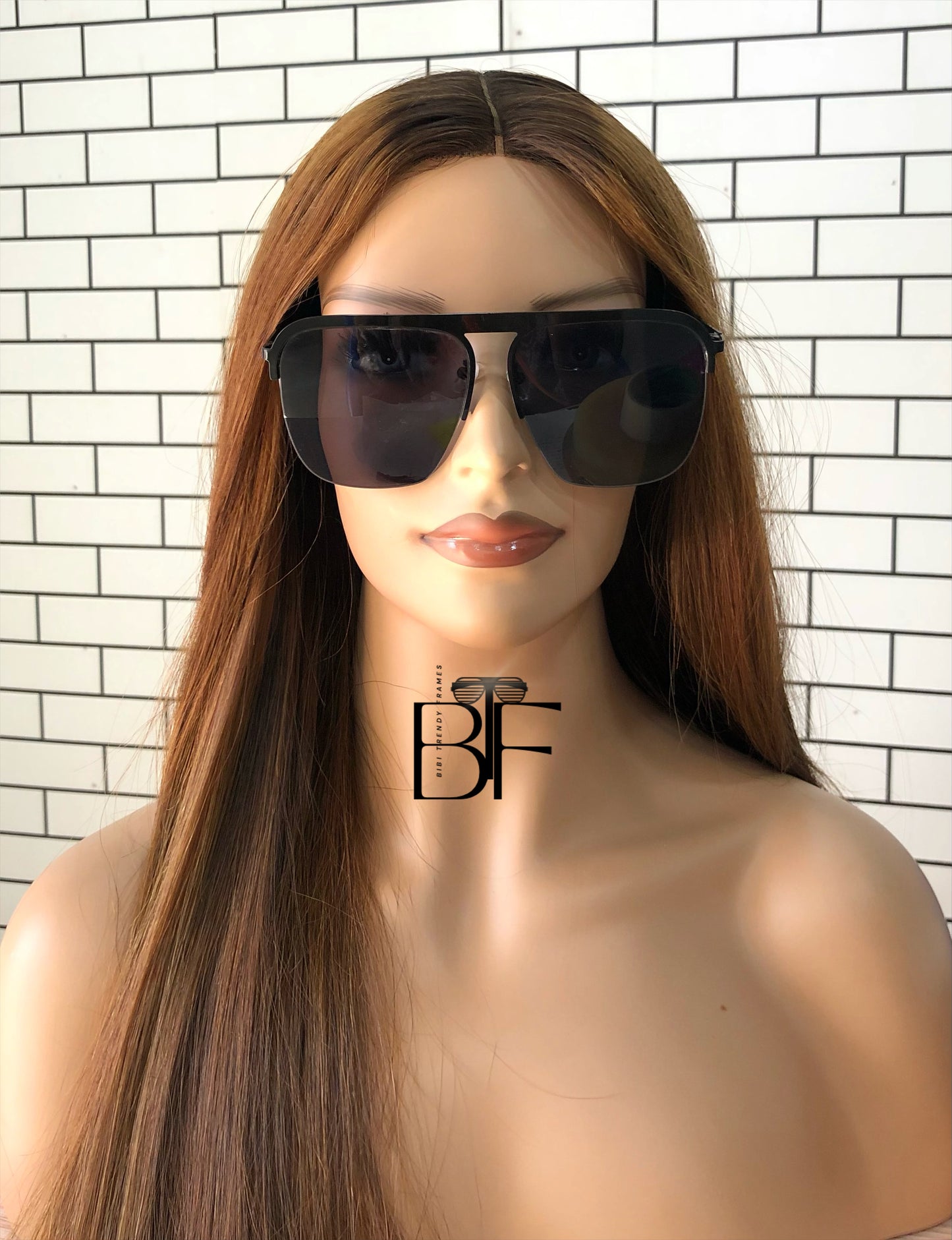 BTF-0108: Oversize Square Fashion Sunglasses for Women