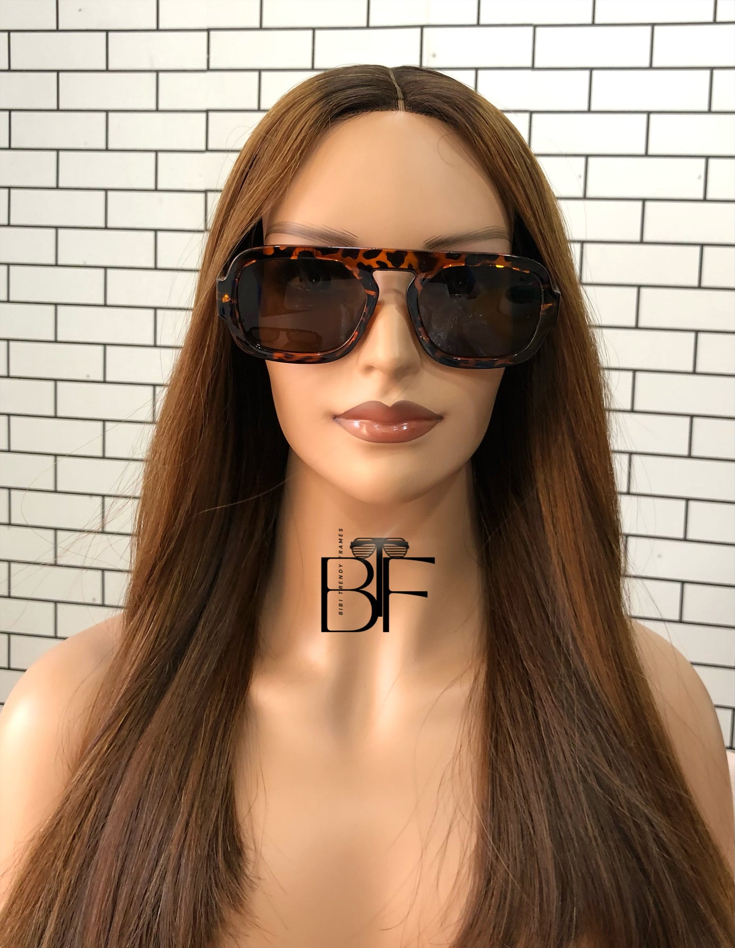 BTF-0103: Retro Pilot 70s Sunglasses for Women/Men square Thick Frame Trendy Hexagonal