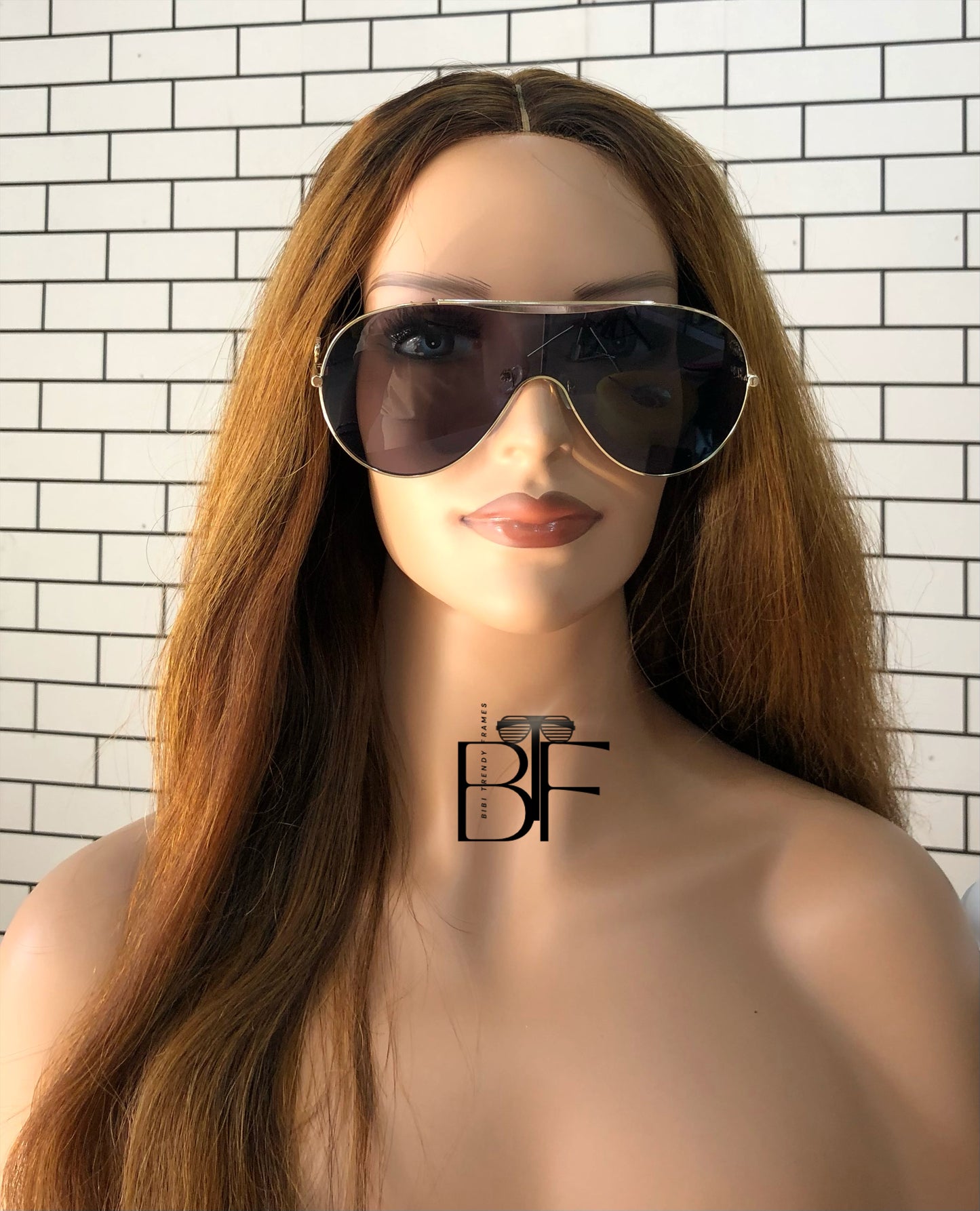 BTF-0127: Oversized Unisex Pilot Frameless Sunshade