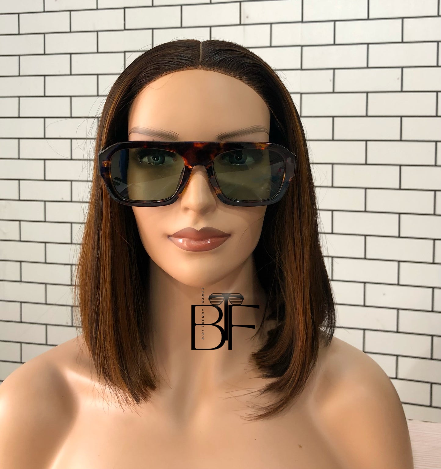 BTF-0102: Retro Pilot 70s Sunglasses for Women/Men square Thick Frame Trendy Hexagonal