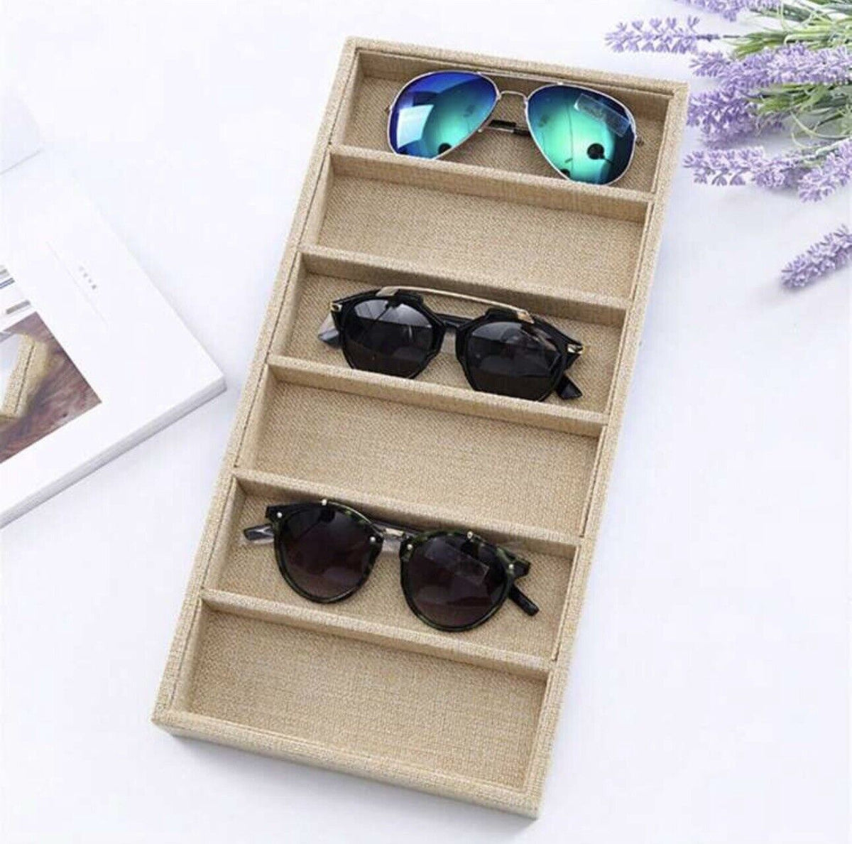 Glasses Organizer Tray Display Case Jewelery Display Organizer Tray Eyewear
