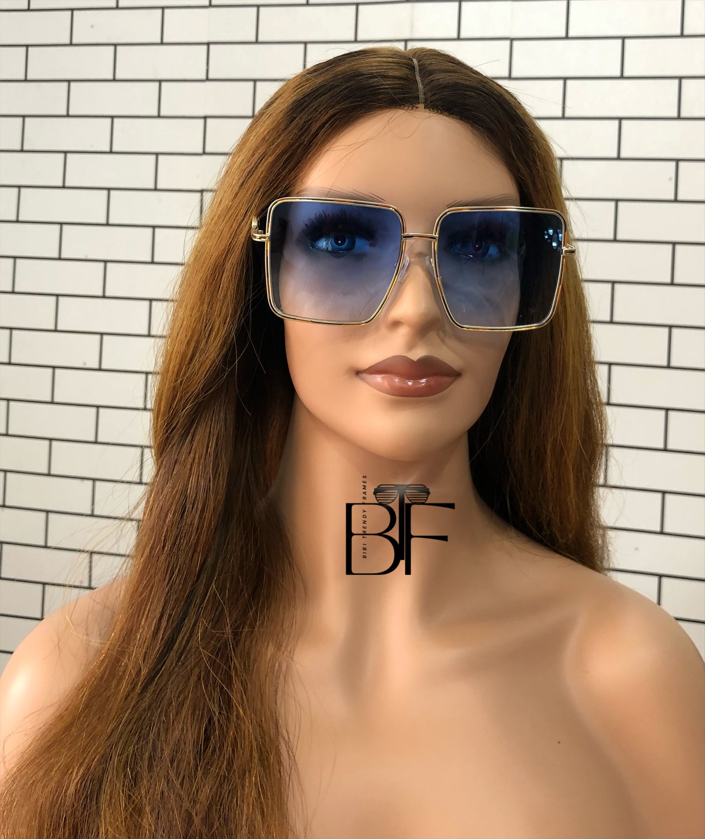 BTF-0112: Oversized Square Frame Unisex Sunglasses