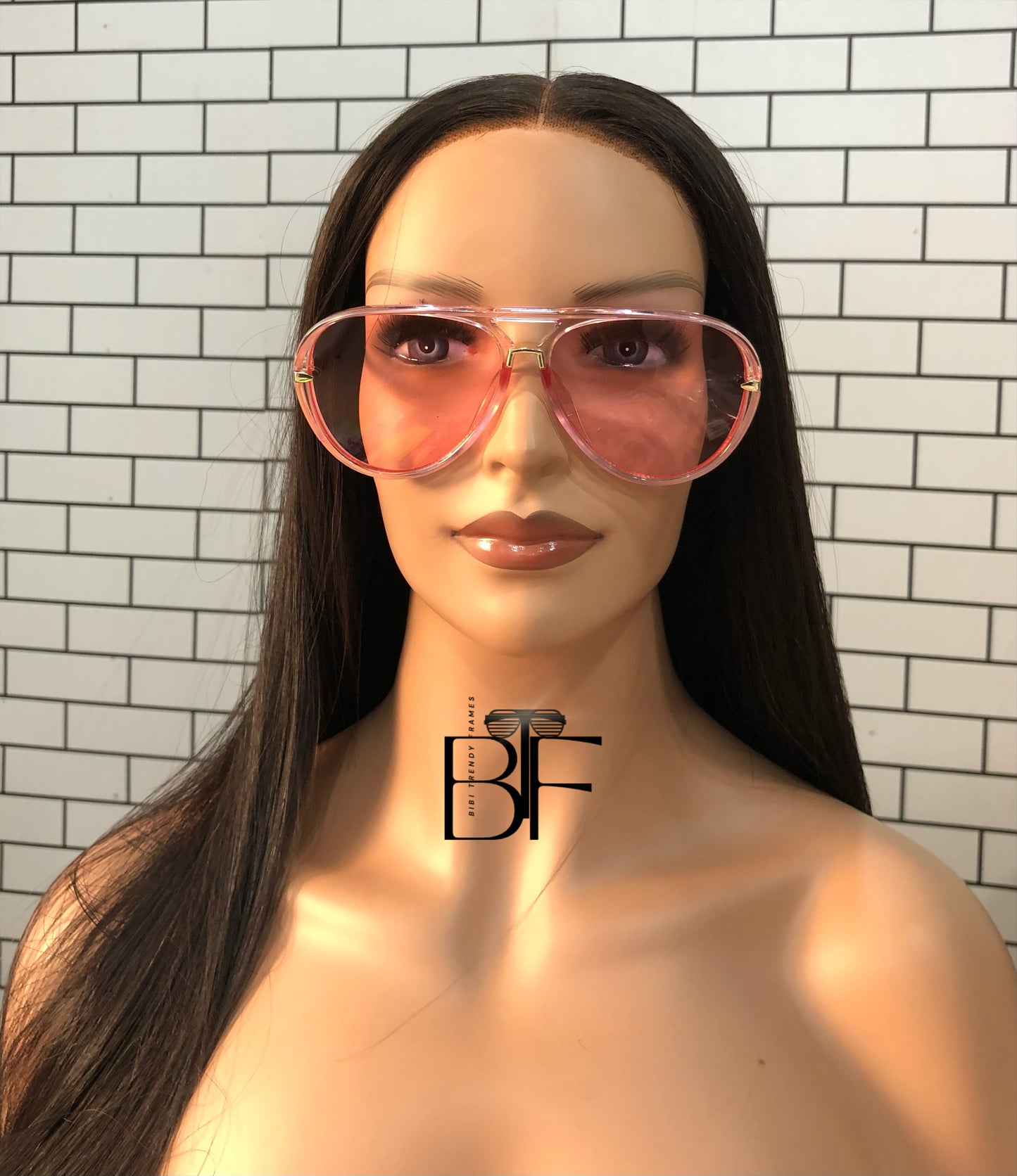 BTF-0087: Unisex Square Sunglasses Full Frame Retro Female Pilot Oversized Unisex Trendy