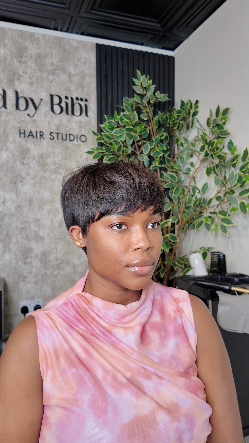 Pixie cut wig
