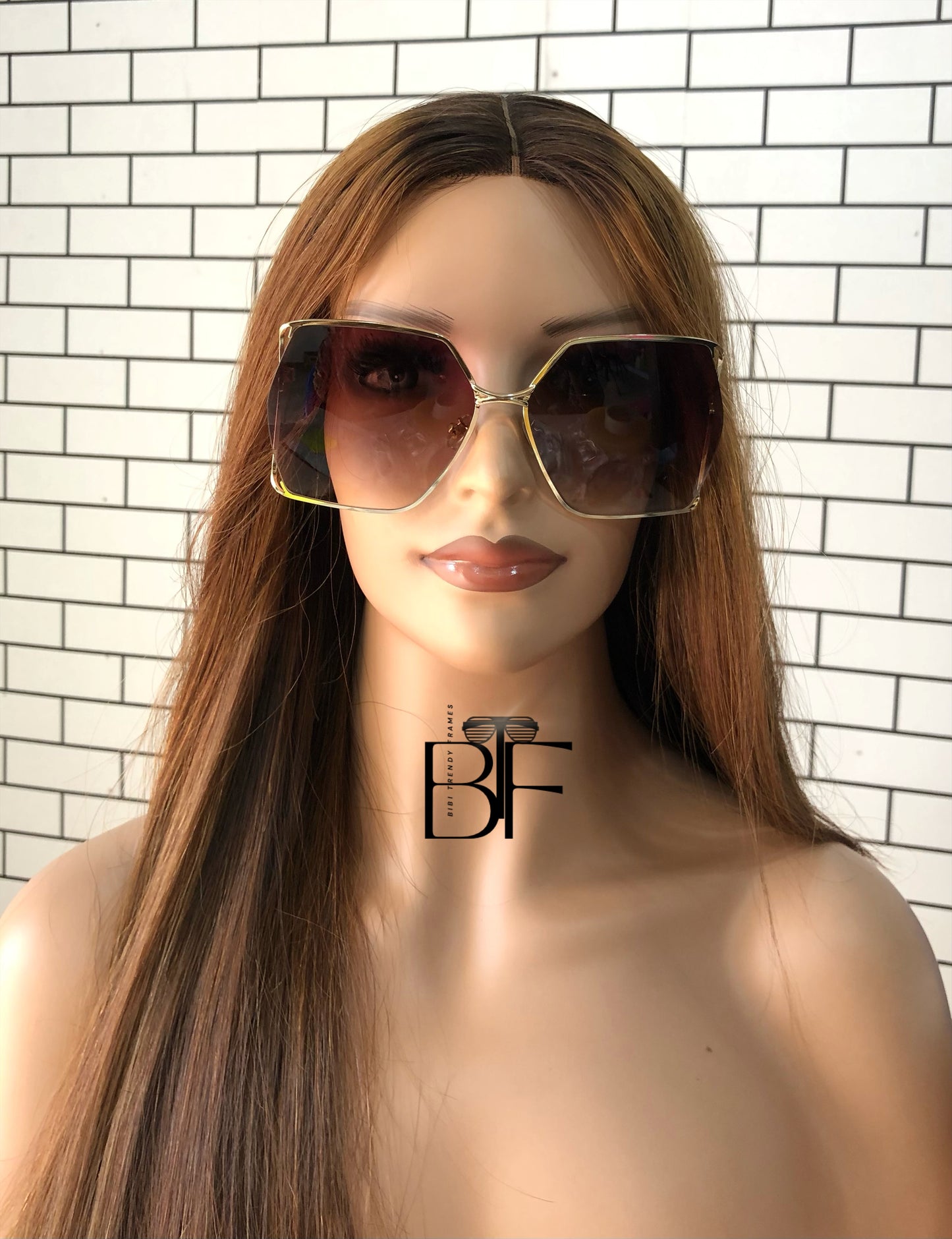 BTF-0109: Oversized Square Women Sunglasses