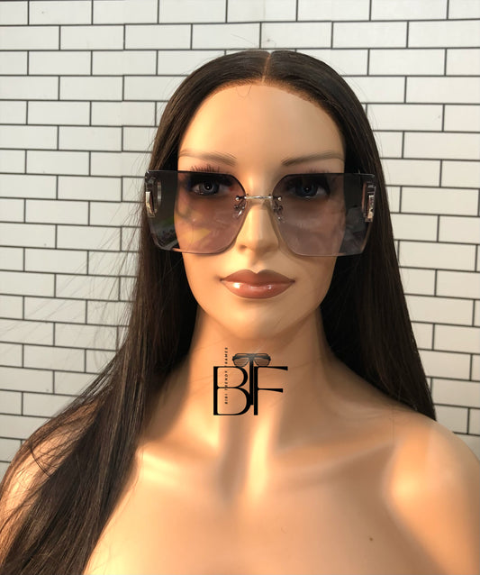 BTF-0088: Oversided Square Designer Unisex Fashion Sunglasses