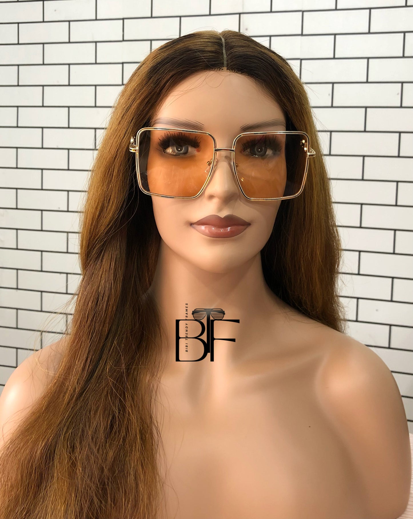 BTF-0112: Oversized Square Frame Unisex Sunglasses