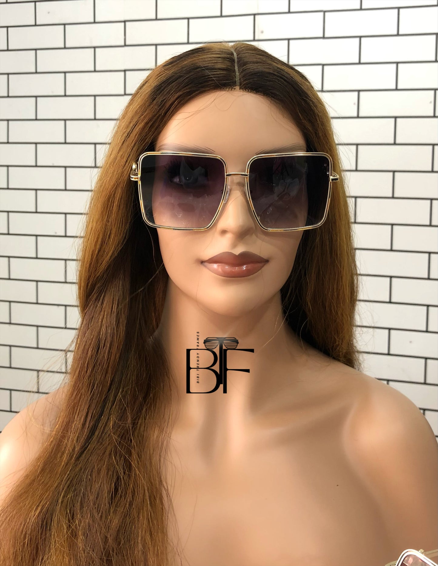 BTF-0112: Oversized Square Frame Unisex Sunglasses