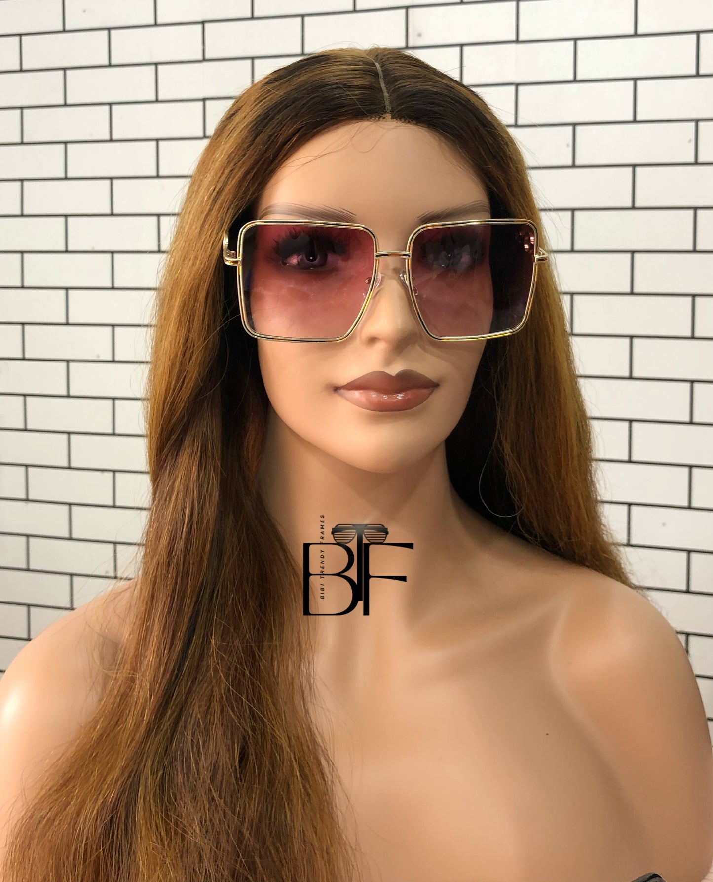 BTF-0112: Oversized Square Frame Unisex Sunglasses