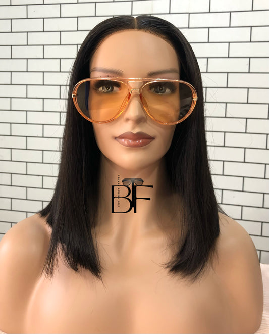 BTF-0087: Unisex Square Sunglasses Full Frame Retro Female Pilot Oversized Unisex Trendy