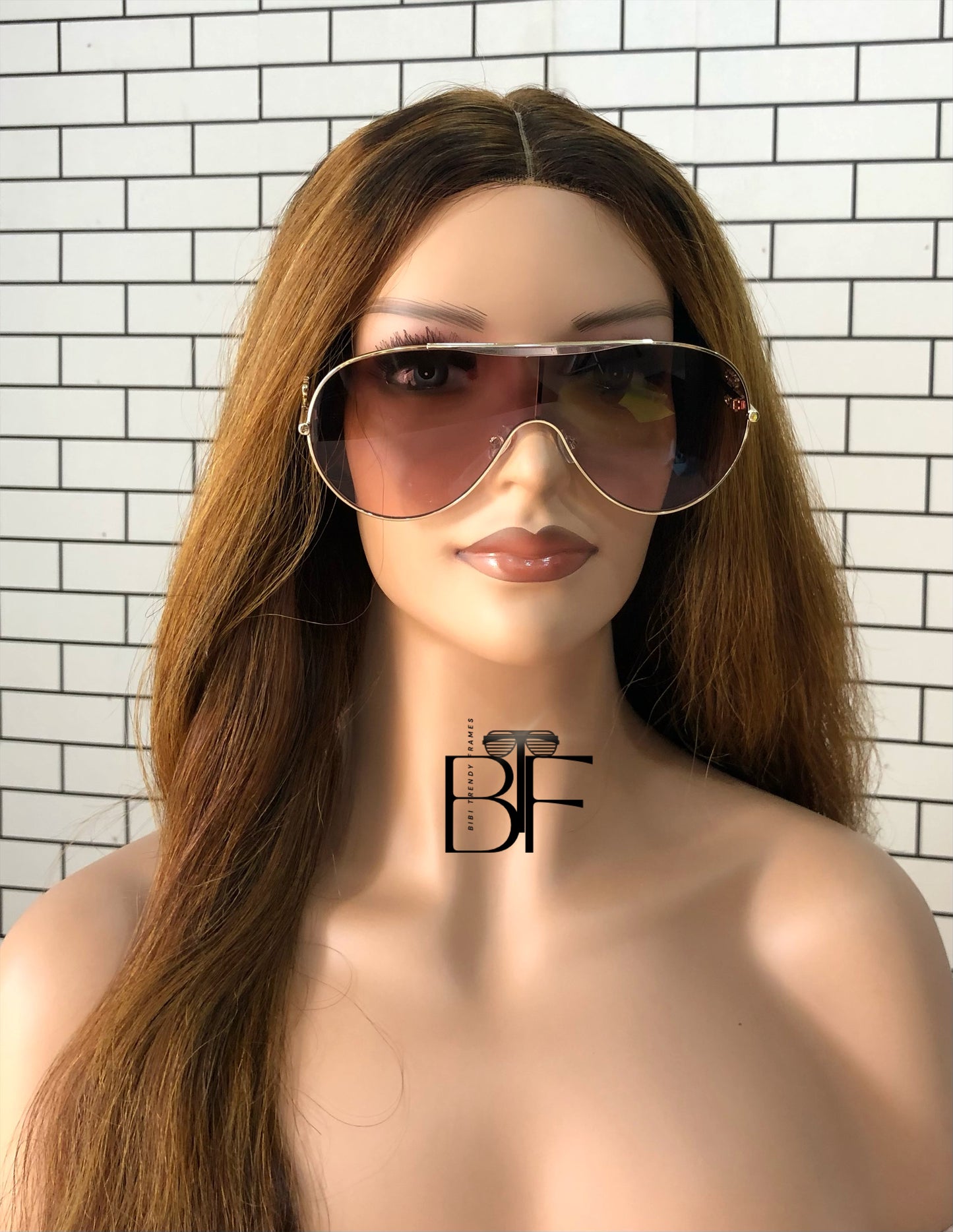 BTF-0127: Oversized Unisex Pilot Frameless Sunshade