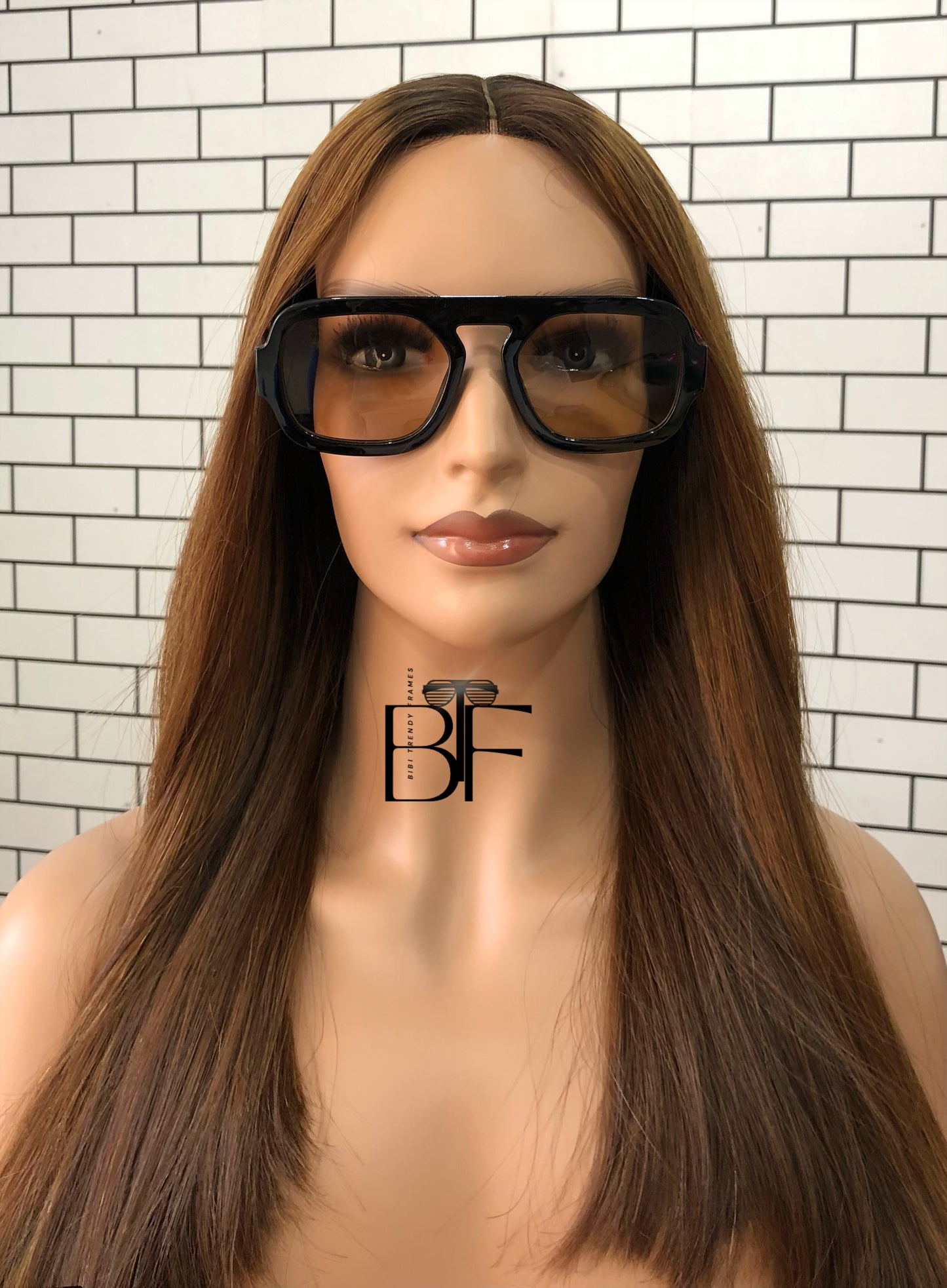 BTF-0103: Retro Pilot 70s Sunglasses for Women/Men square Thick Frame Trendy Hexagonal