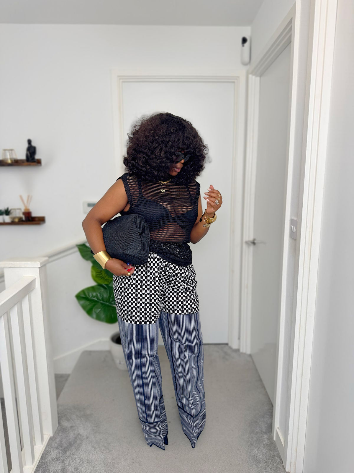 Adaola: African Ankara and Asooke Mixed Luxury Pant