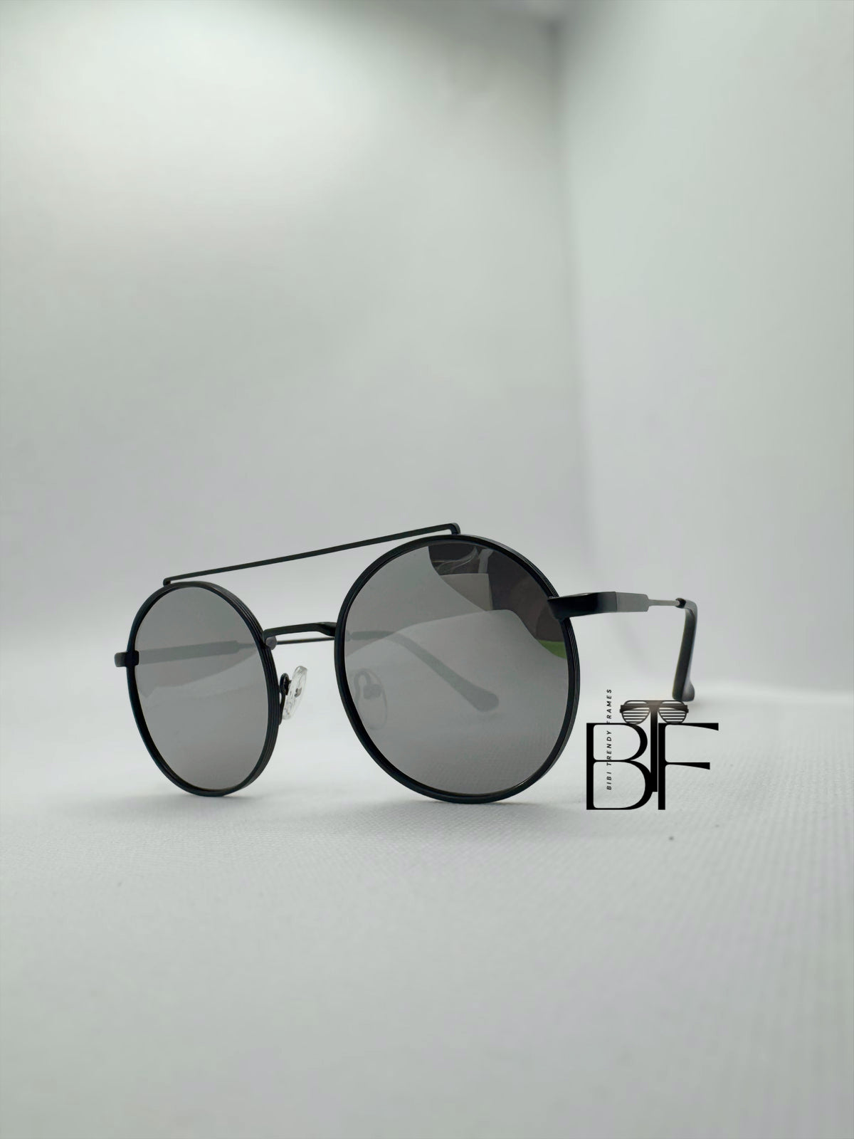 BTF-0145: Retro Round Frame 90s Unisex Sunglasses