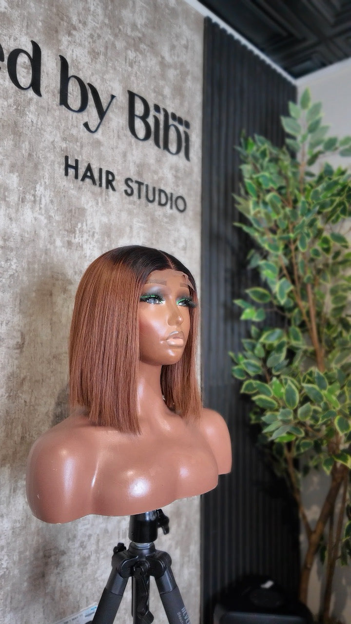 Premium Raw Bone Straight Bob wig