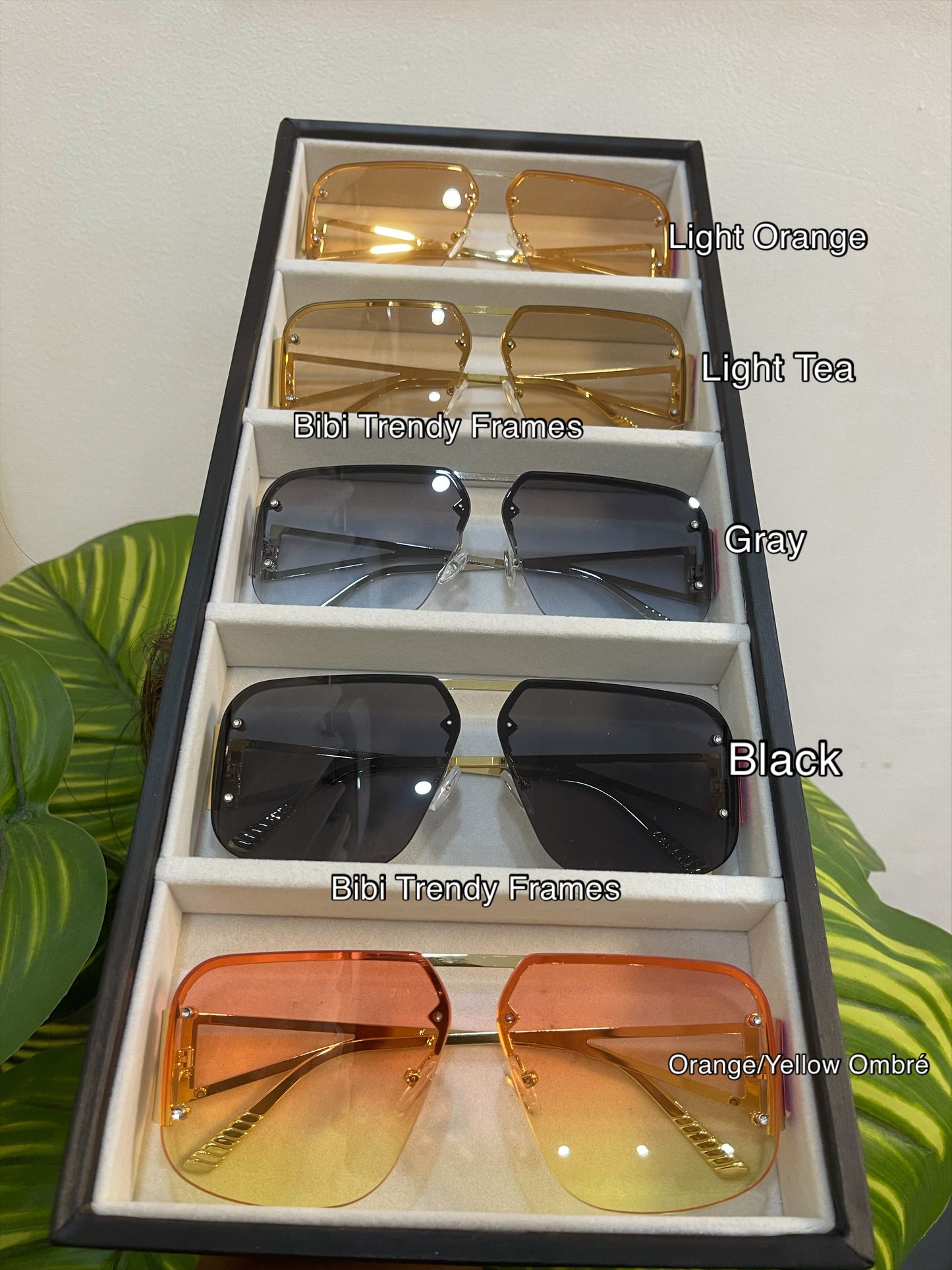 BTF-0119: Vintage Unisex Frameless Square Sunglasses