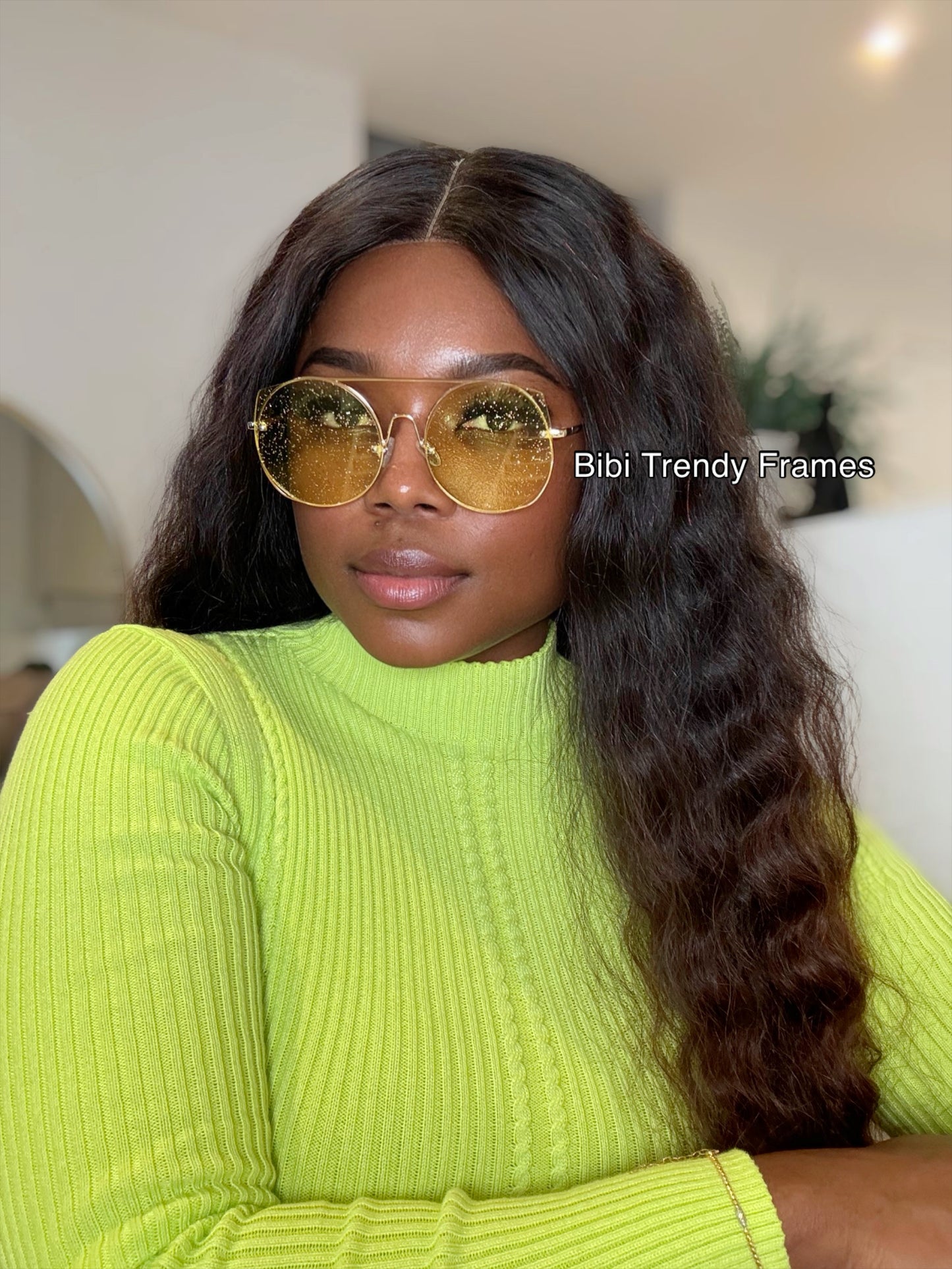 BTF-0085: Vintage Ocean Lens Round Cat Eye Sunglasses Uv400 Oversized Trendy Len