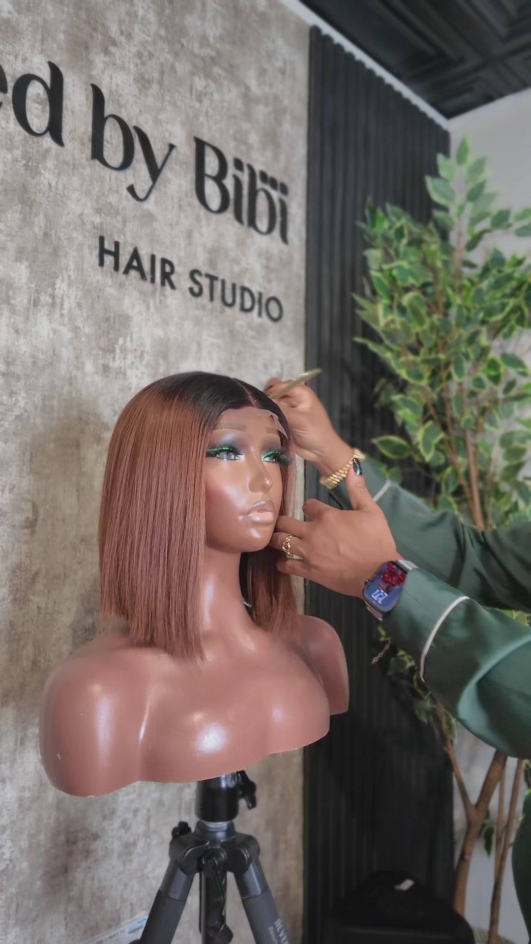 Premium Raw Bone Straight Bob wig