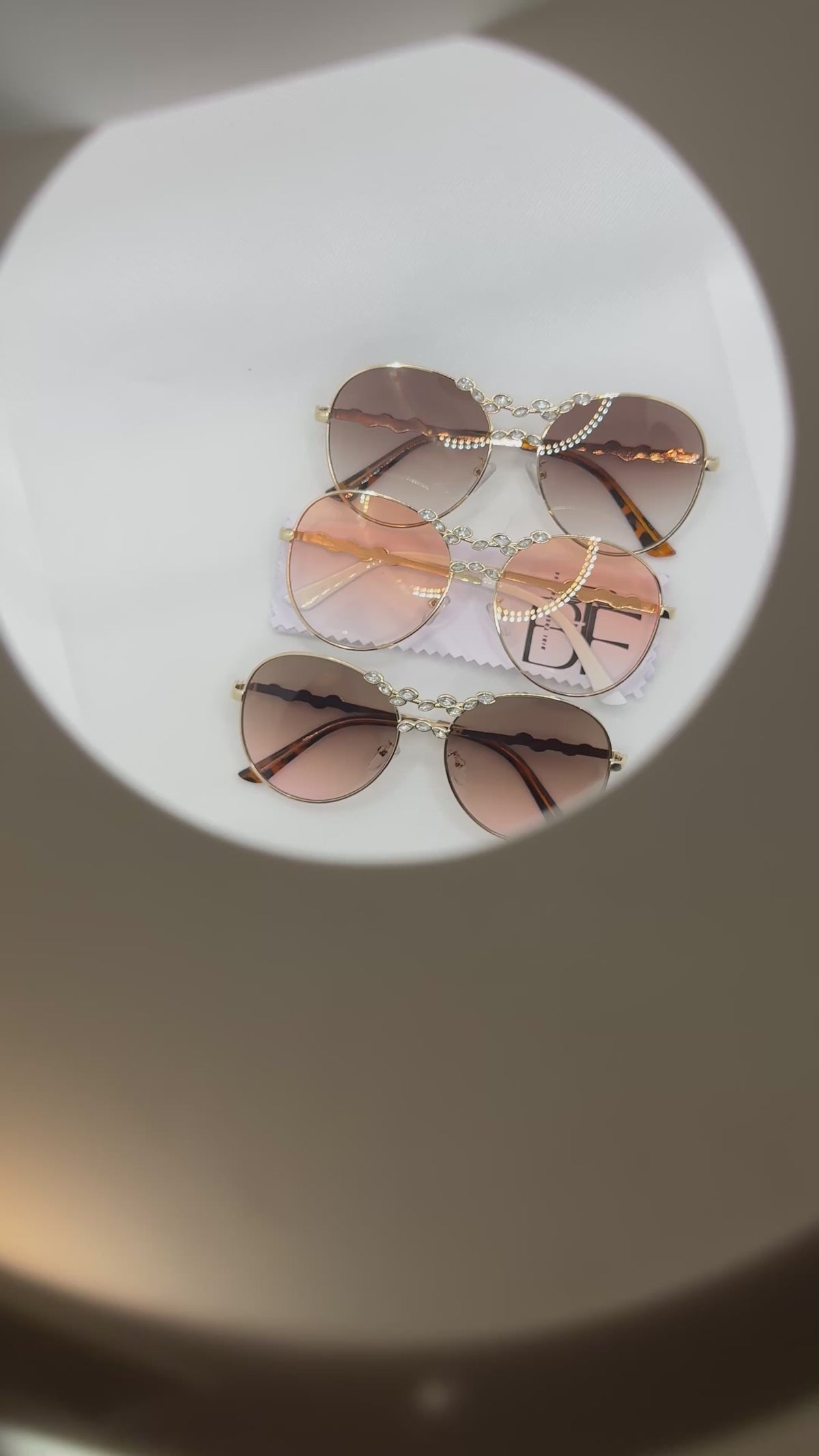 BTF-0155: Round Frame Women Sunglasses Vintage Metal Designer UV400 Lens Retro Glasses